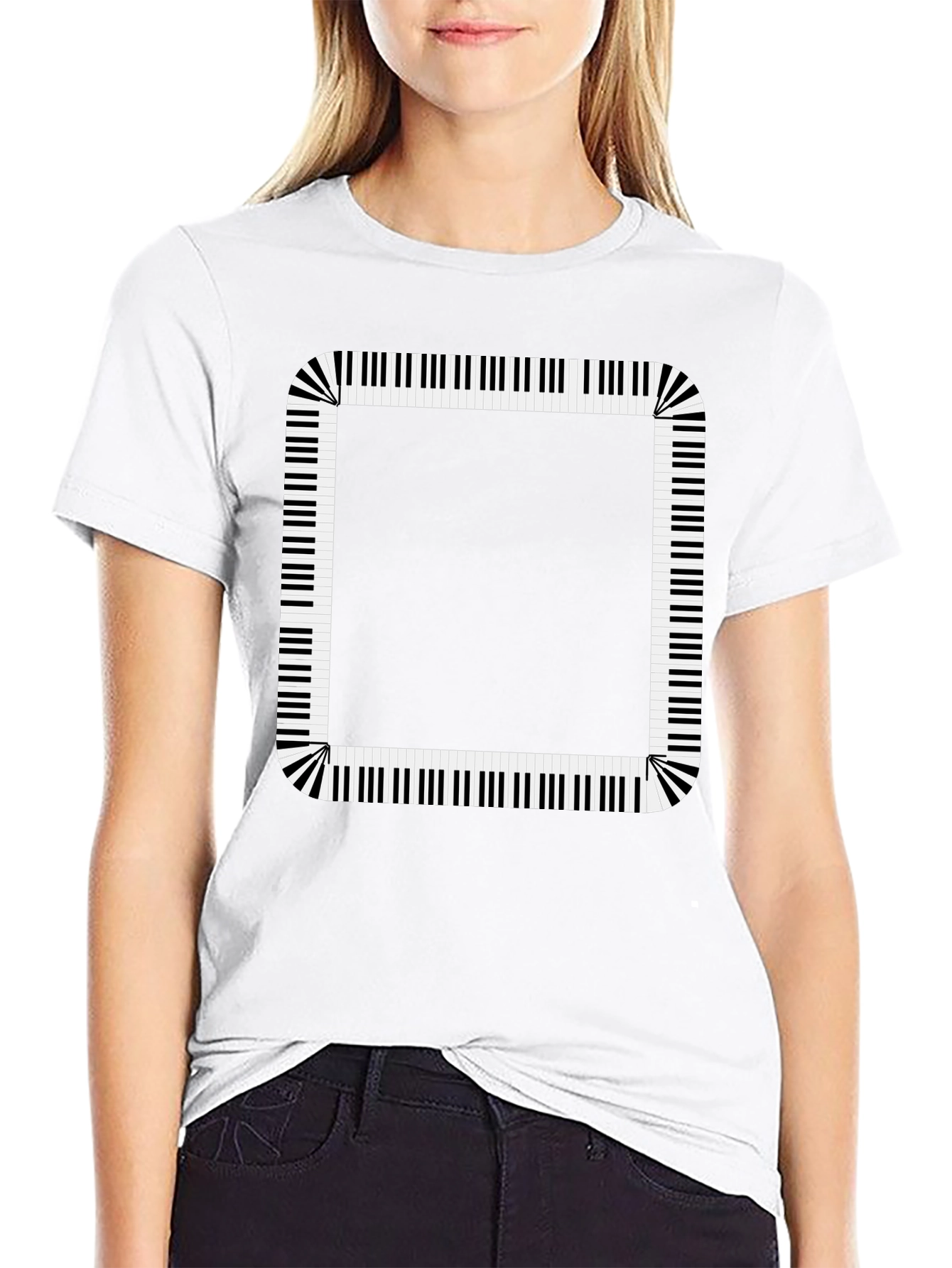Piano Keys Border Graphic Tee