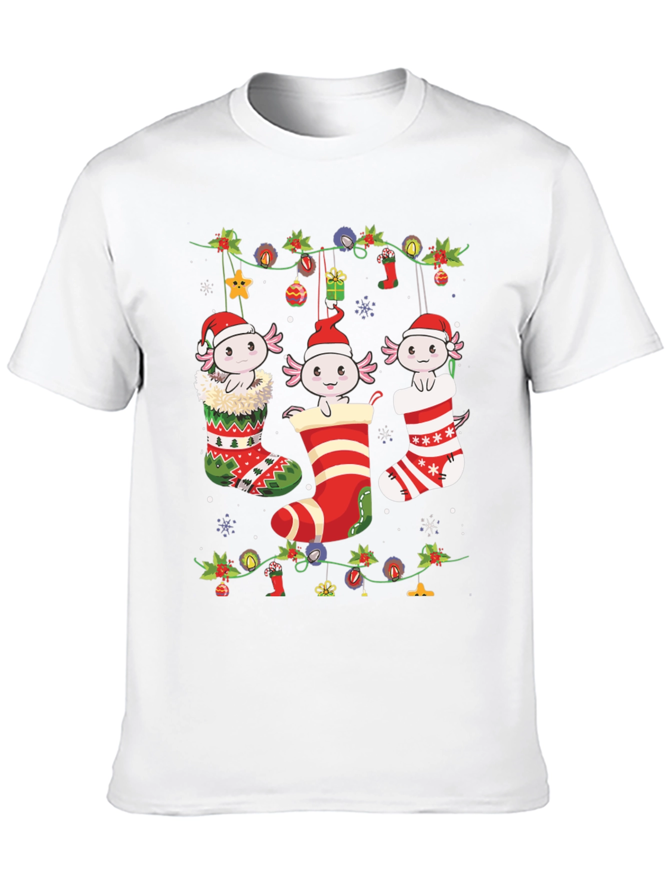 Axolotl Christmas Stocking Tee
