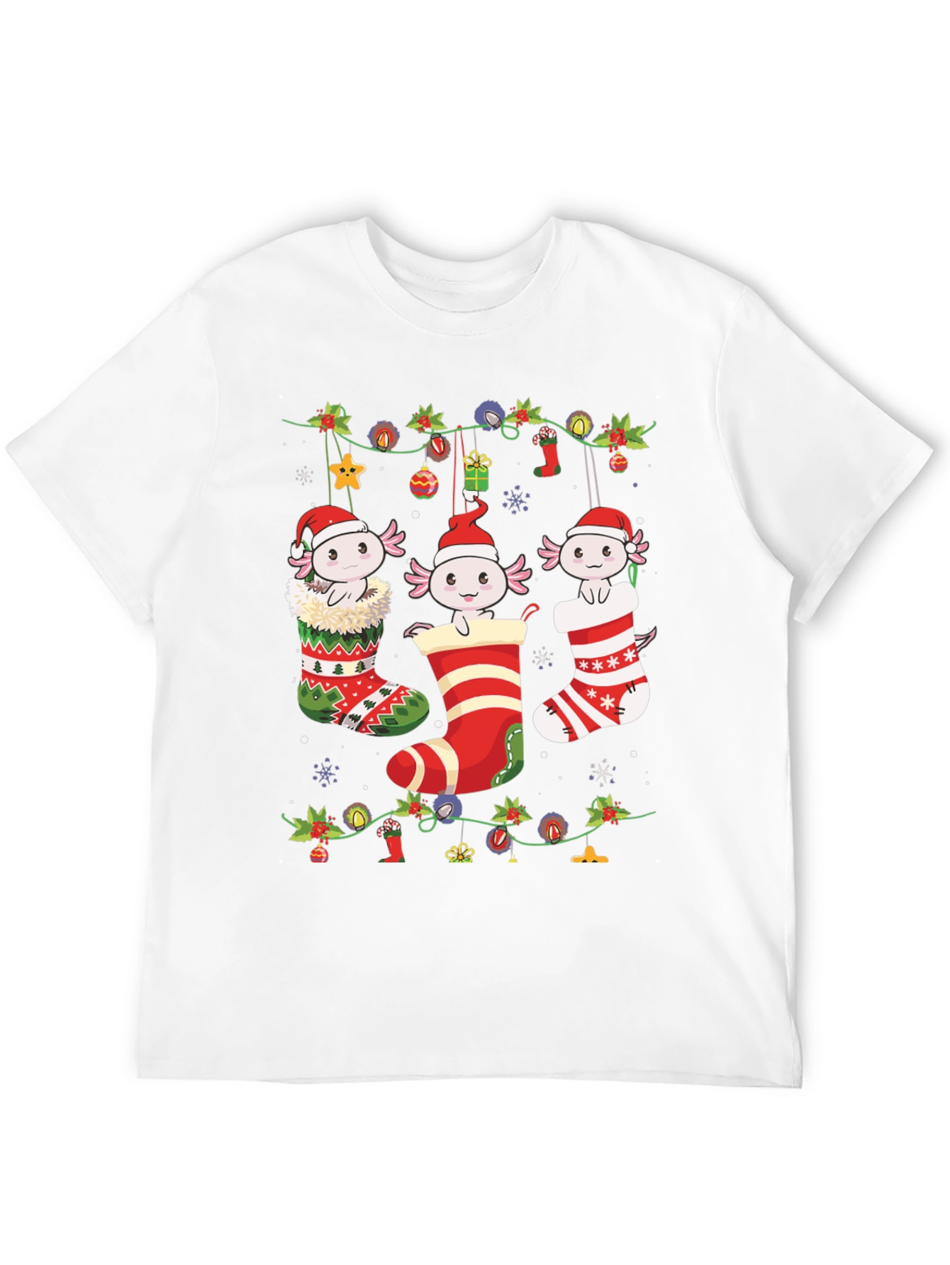 Axolotl Christmas Stocking Tee