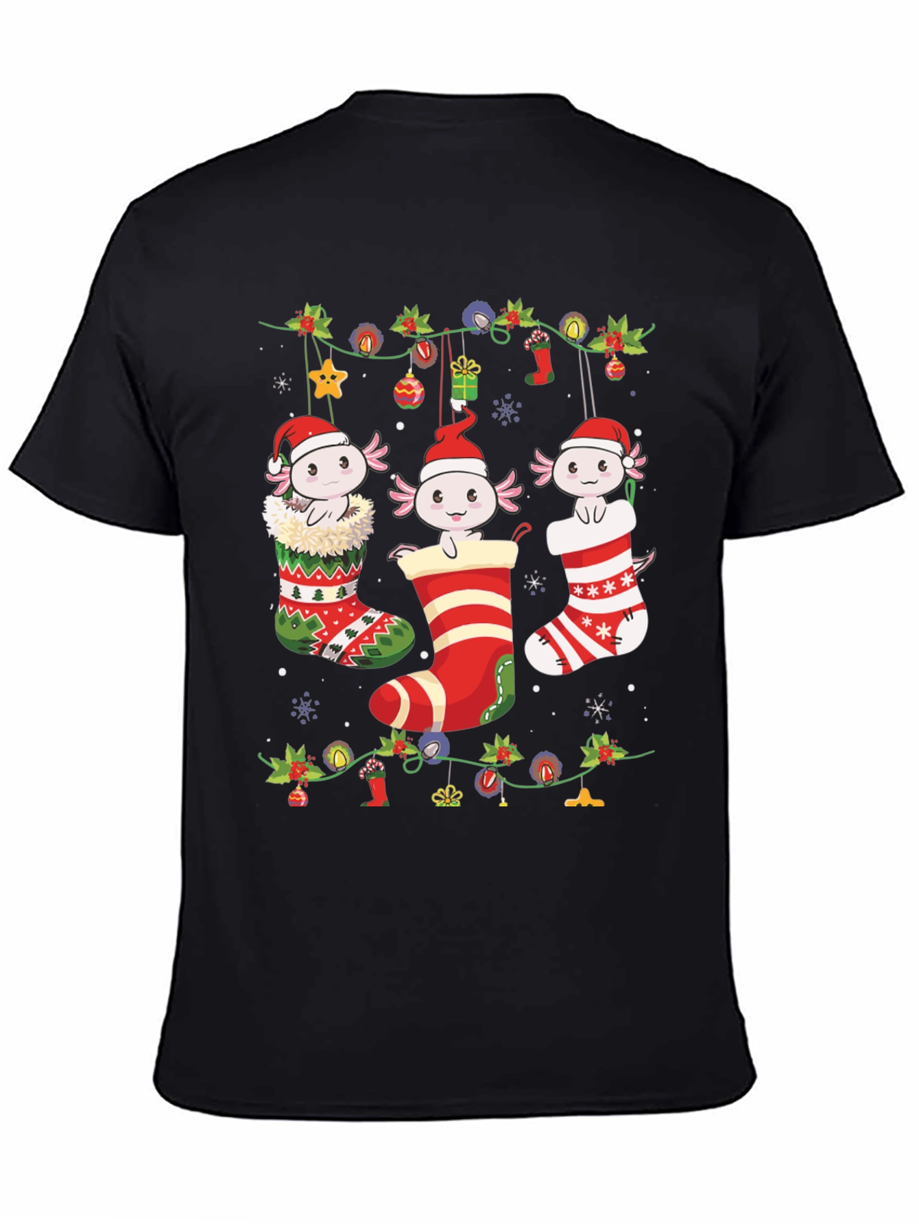 Axolotl Christmas Stocking Tee