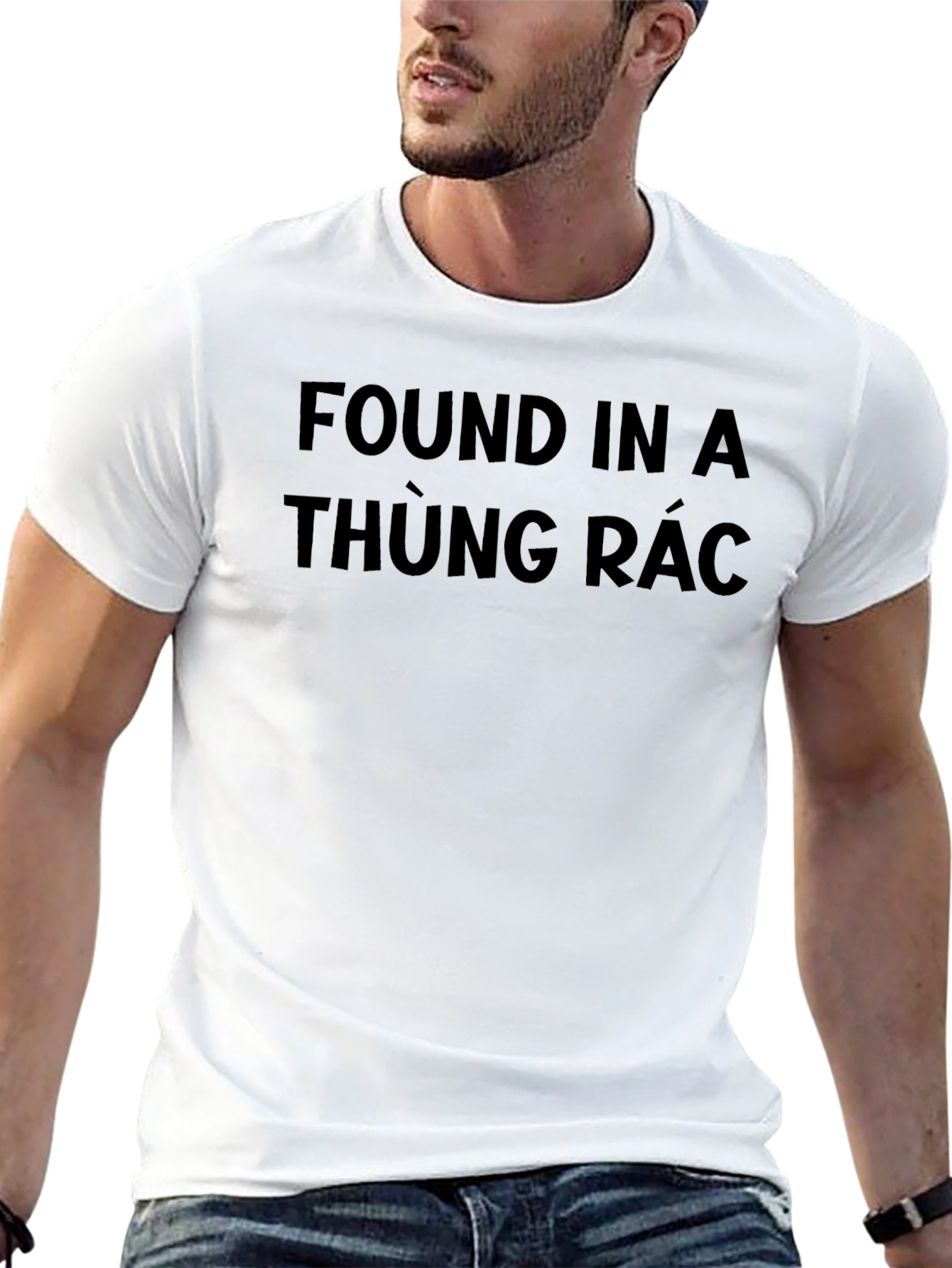 Funny Found In A Thung Rac Black T-Shirt
