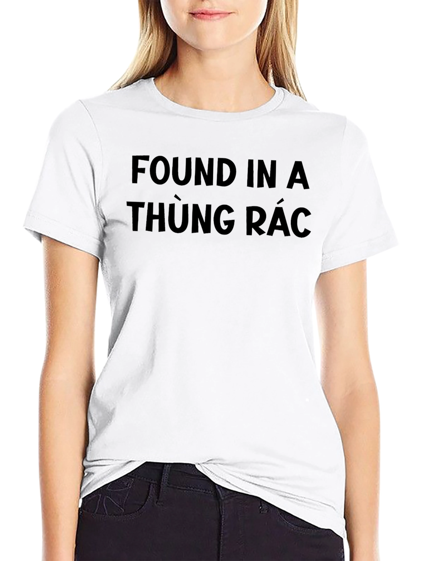 Funny Found In A Thung Rac Black T-Shirt