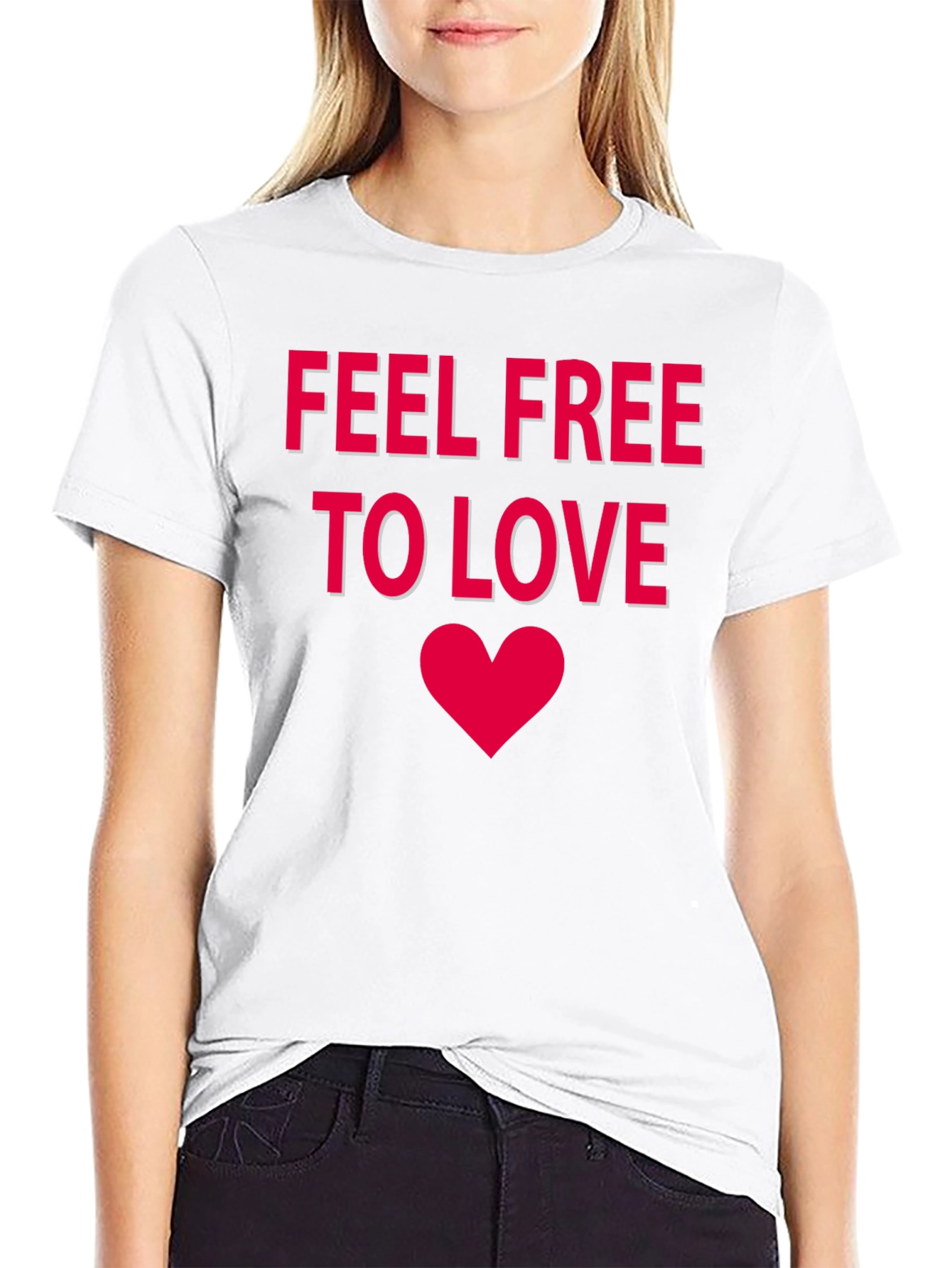 Feel Free To Love Black T-Shirt