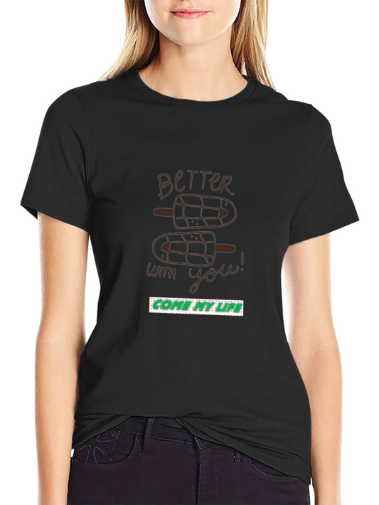 Better With You Graphic T-Shirt - Black