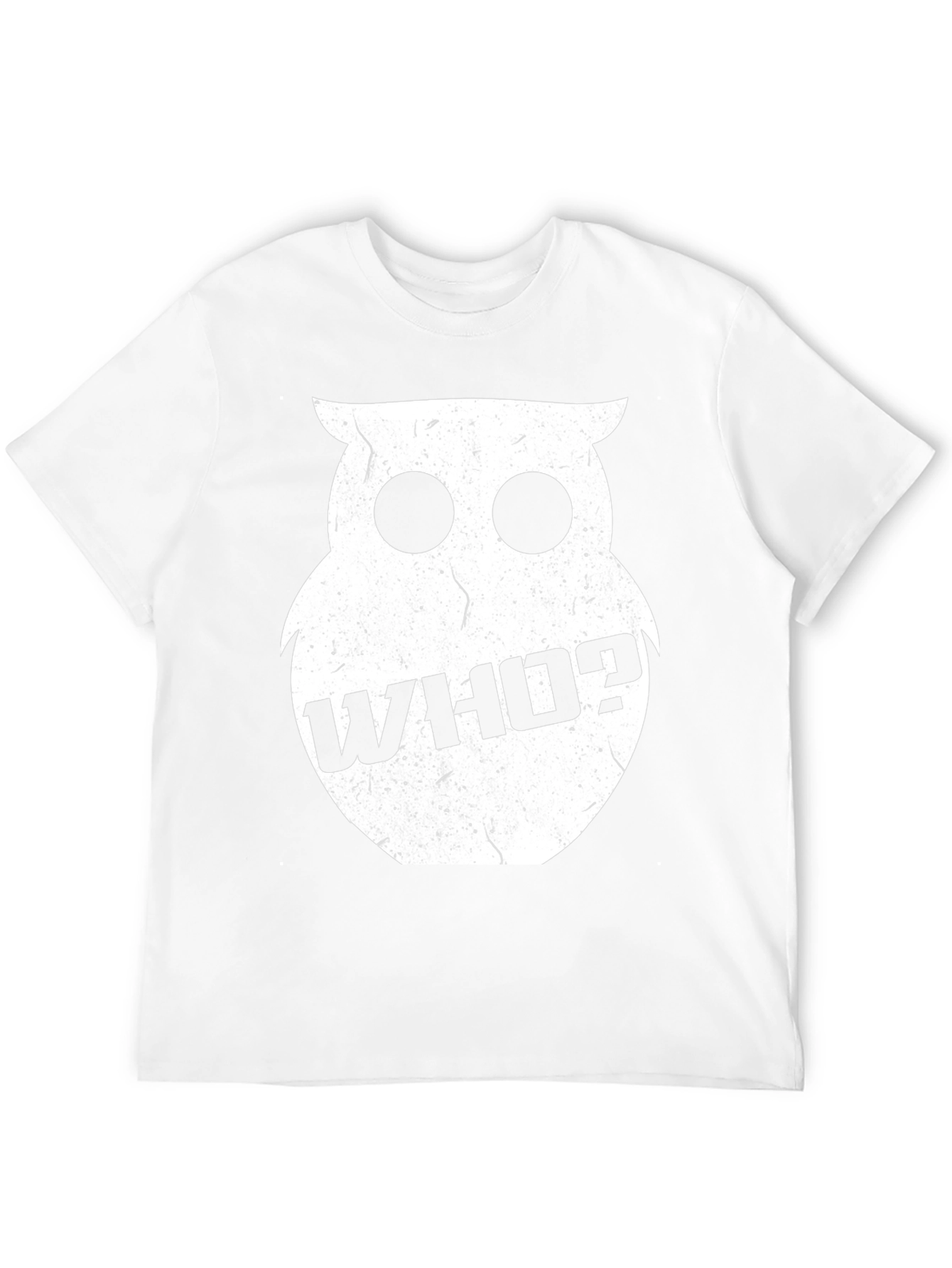 Who? Owl Graphic Print Black T-Shirt