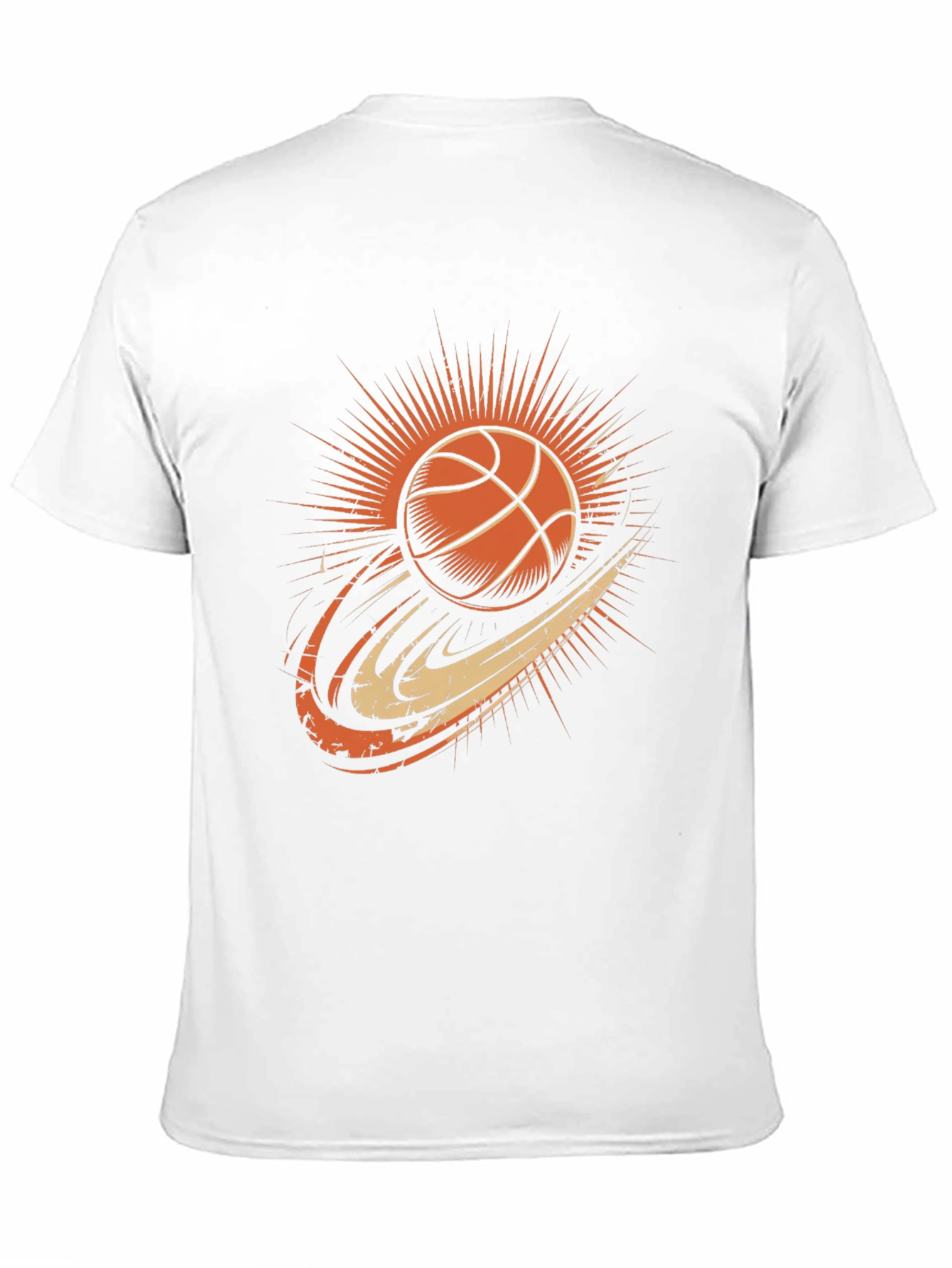 Basketball Graphic Tee - Classic Black Cotton T-Shirt