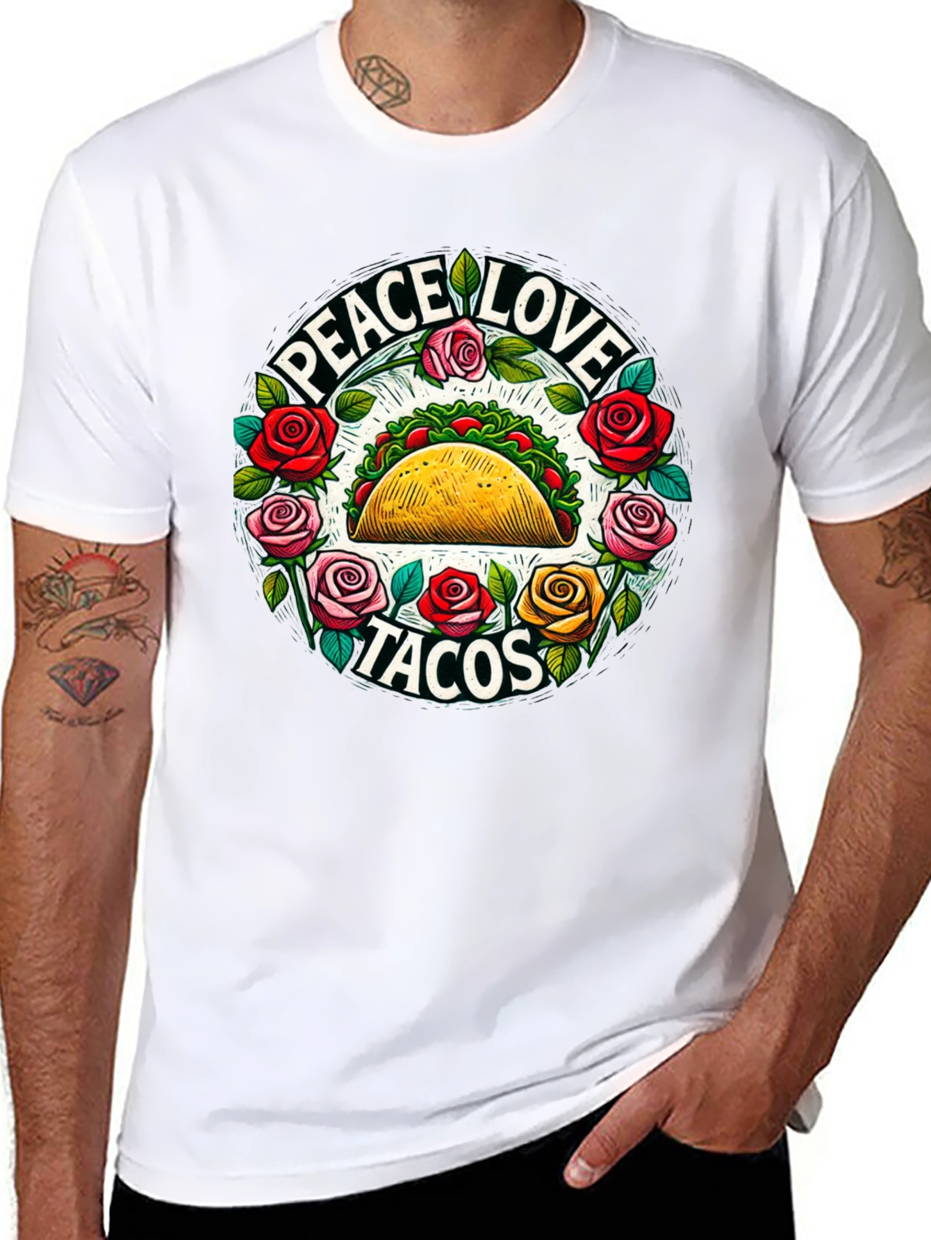 Peace Love Tacos Graphic Tee
