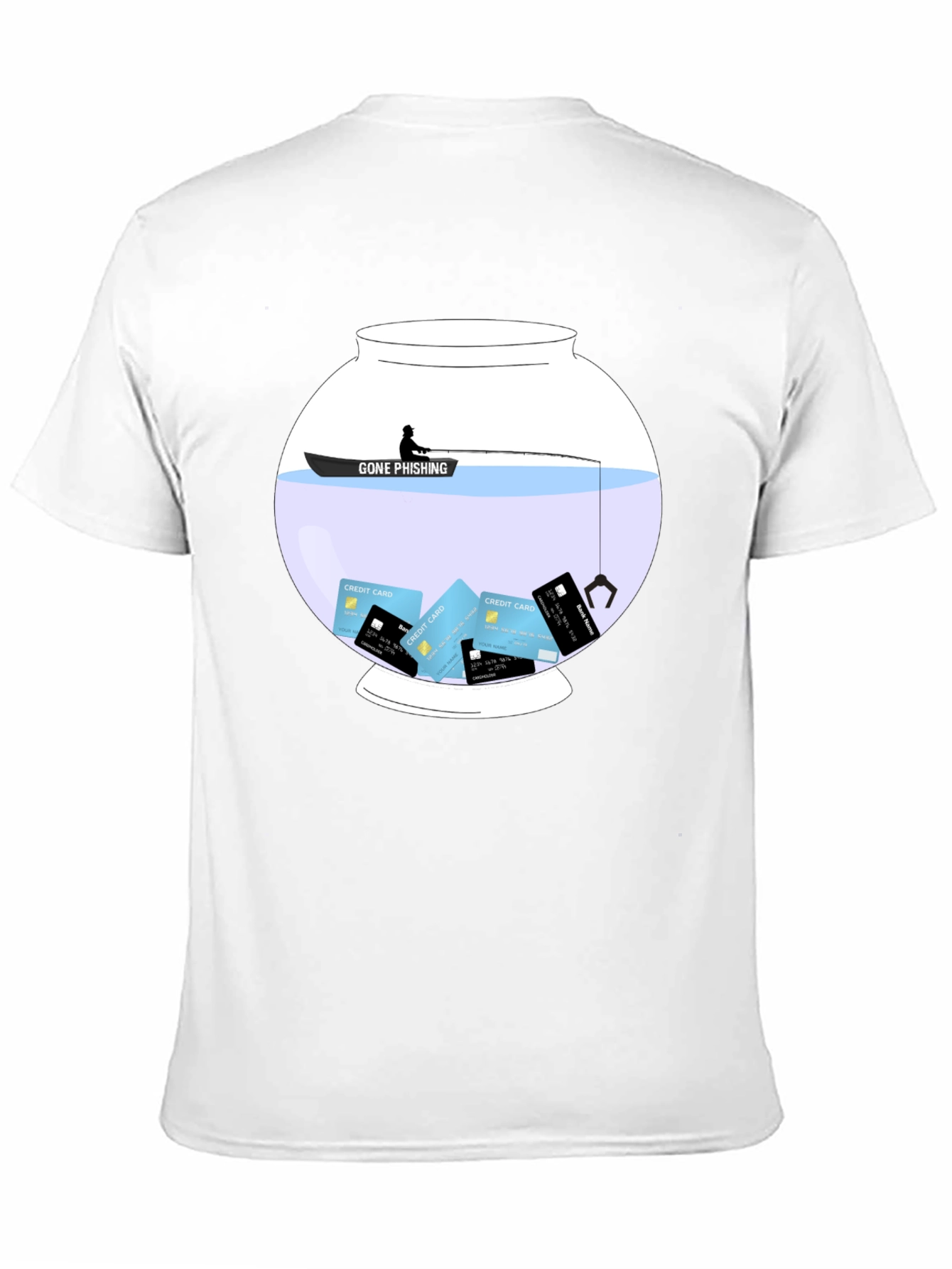 Gone Phishing Graphic T-Shirt - Data Security Tee