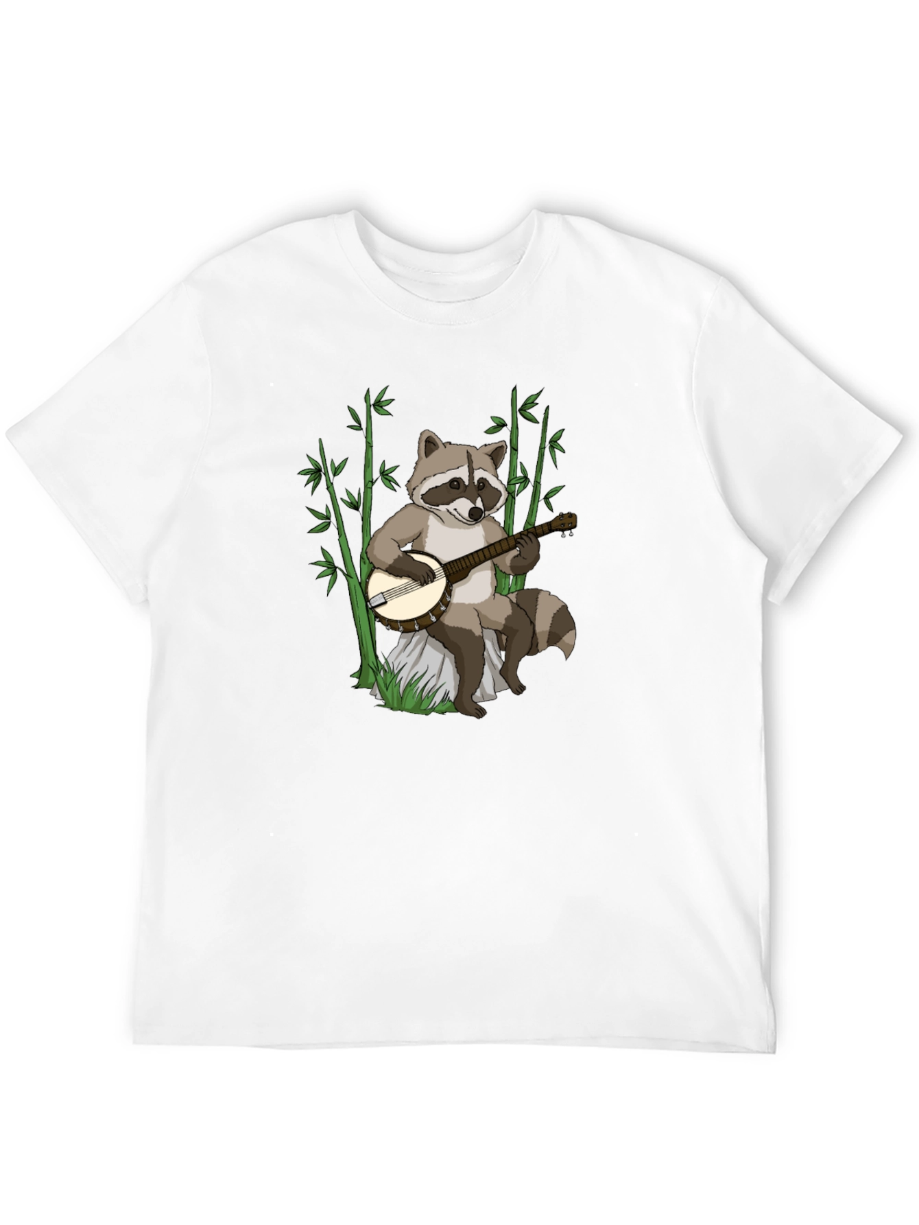 Raccoon Banjo Player Graphic Tee