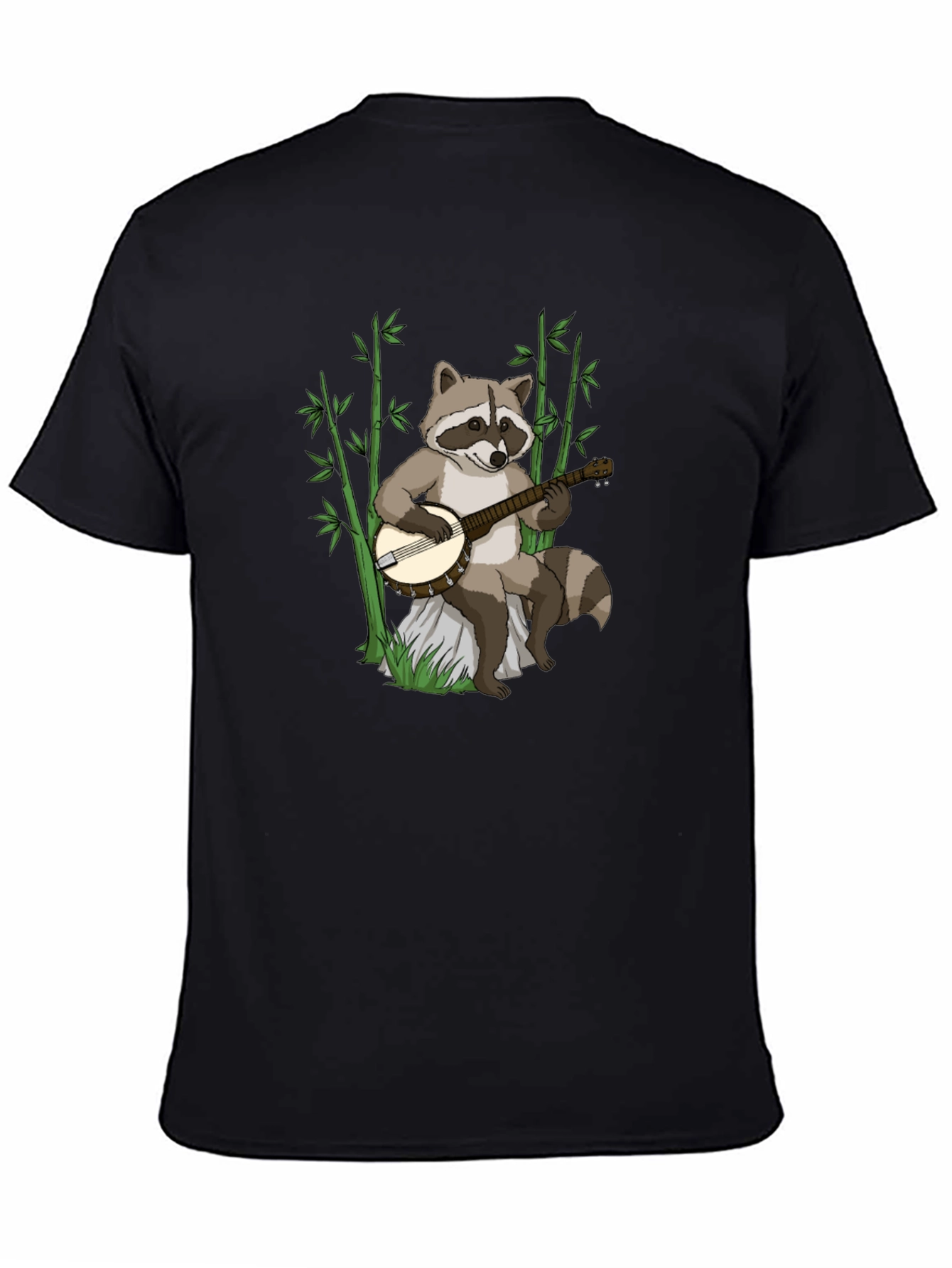 Raccoon Banjo Player Graphic Tee