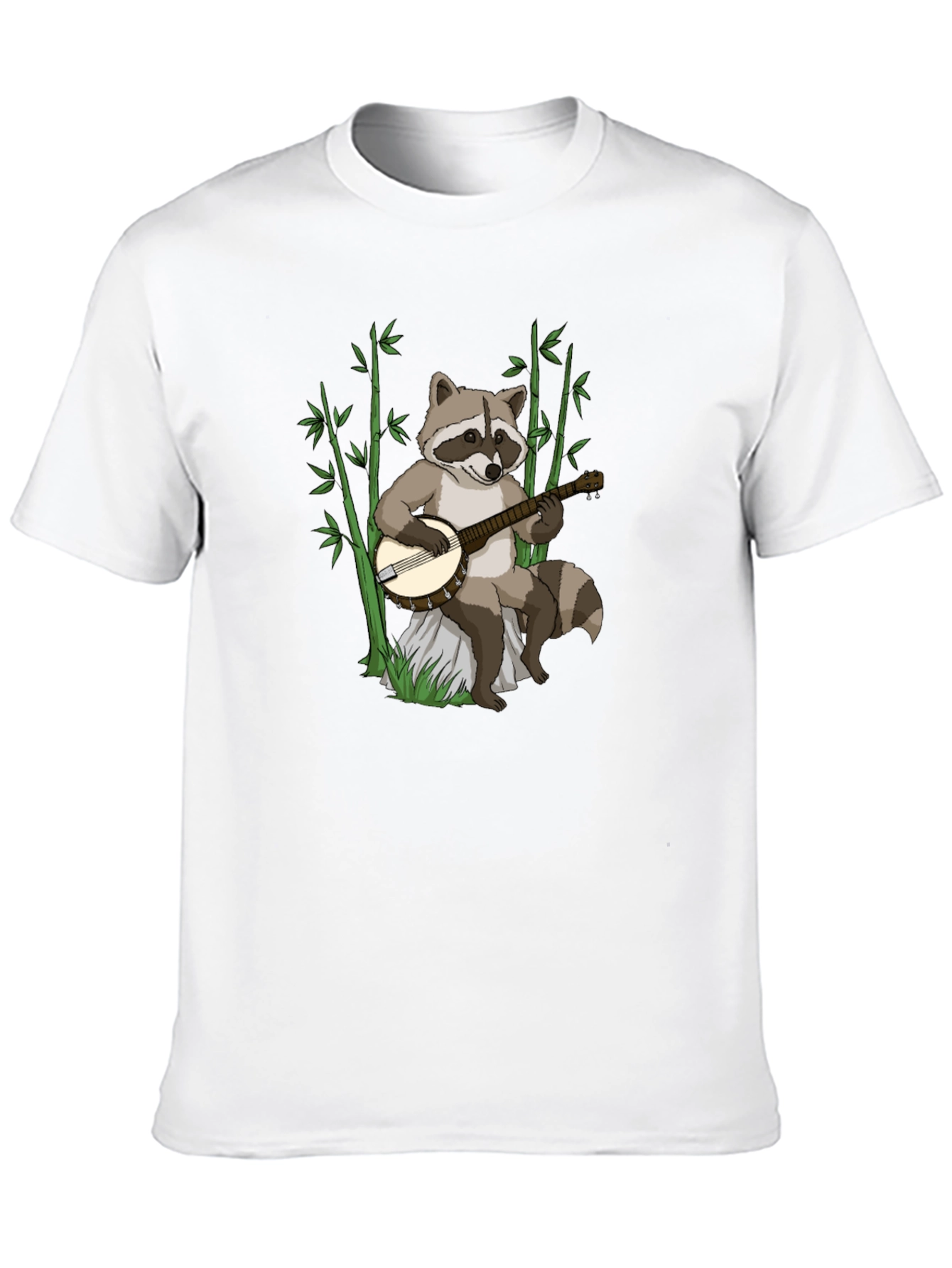 Raccoon Banjo Player Graphic Tee