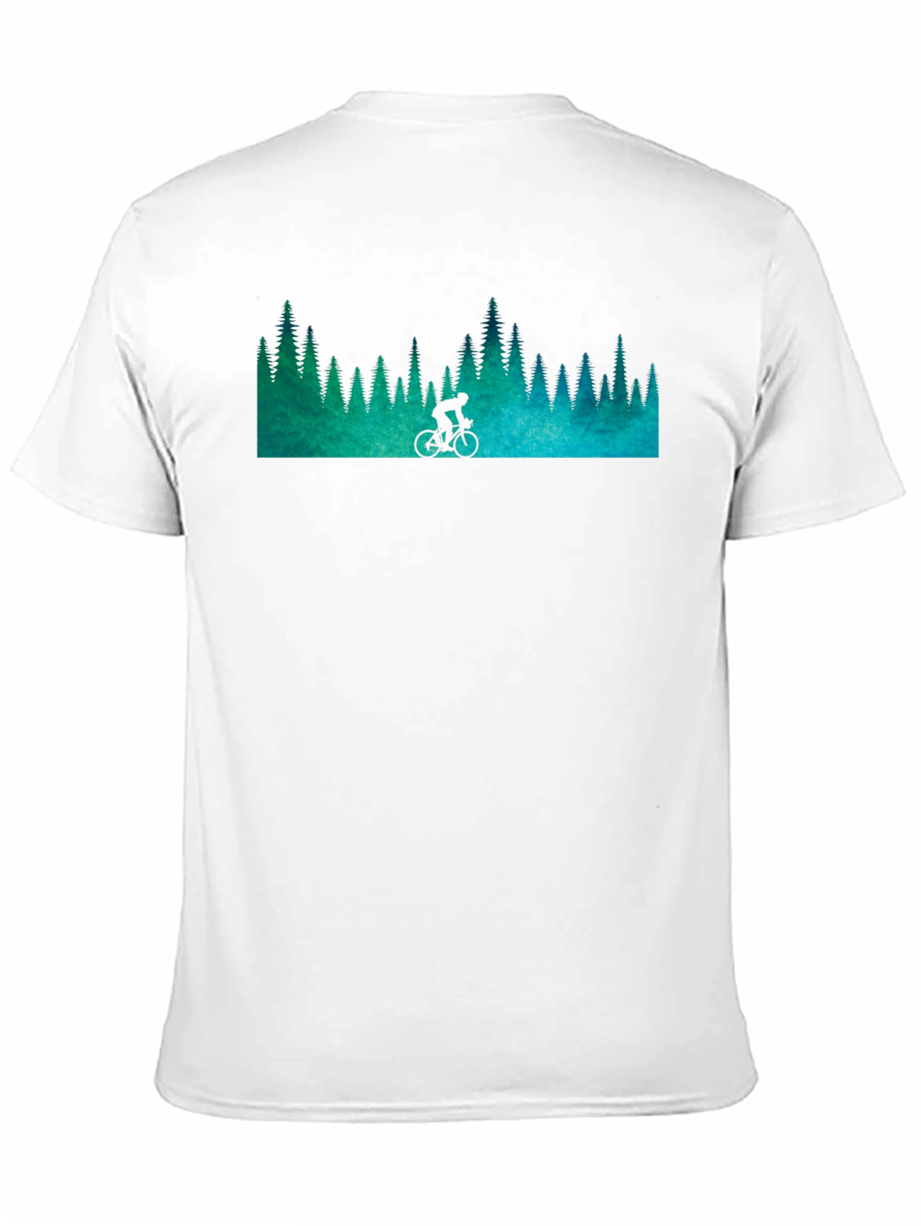 Mountain Biker Forest Graphic Tee