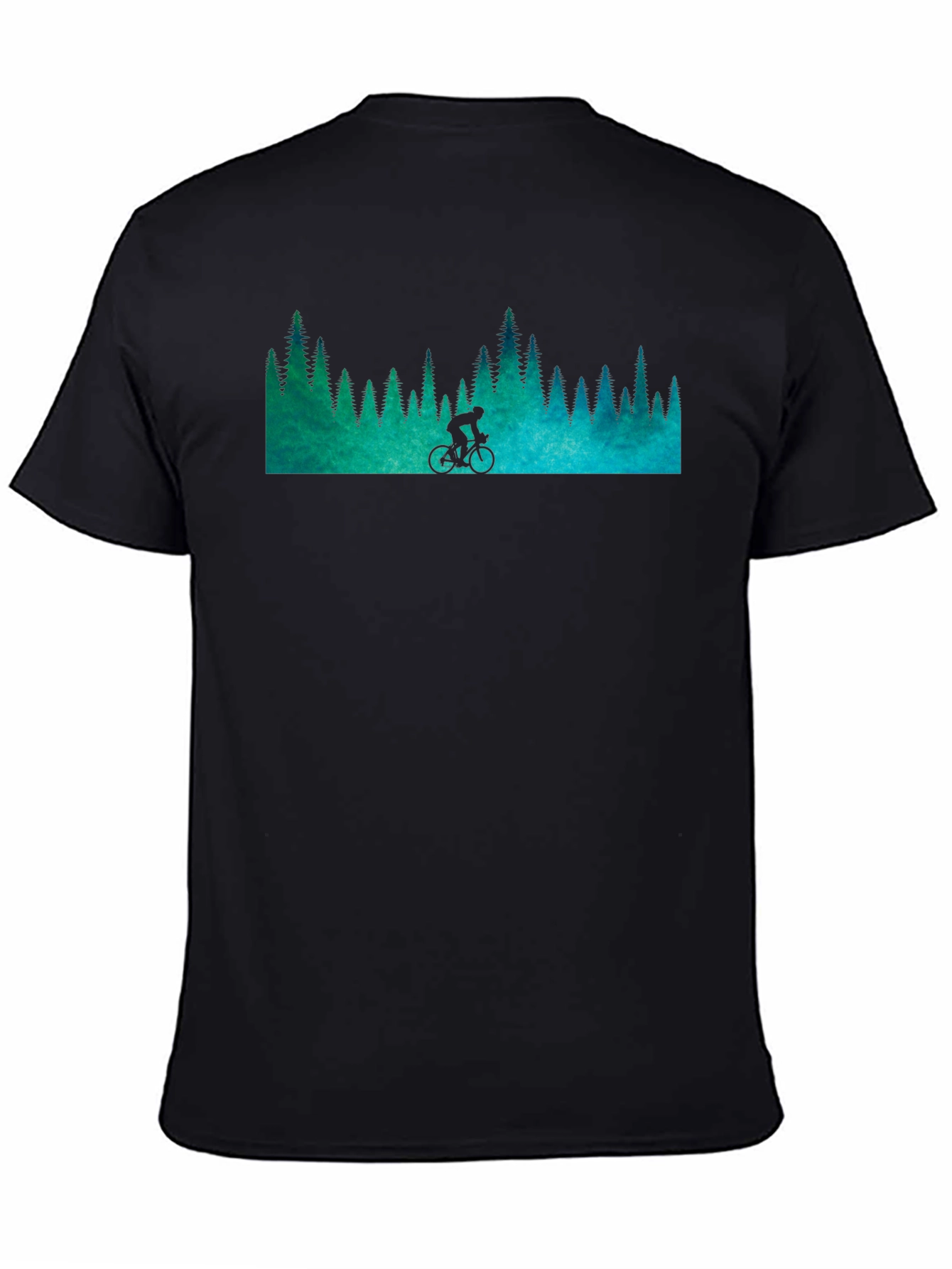 Mountain Biker Forest Graphic Tee