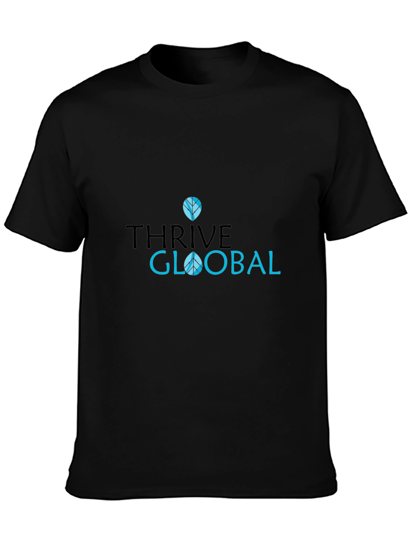 Thrive Global Black T-Shirt: Stylish & Comfy Casual Wear