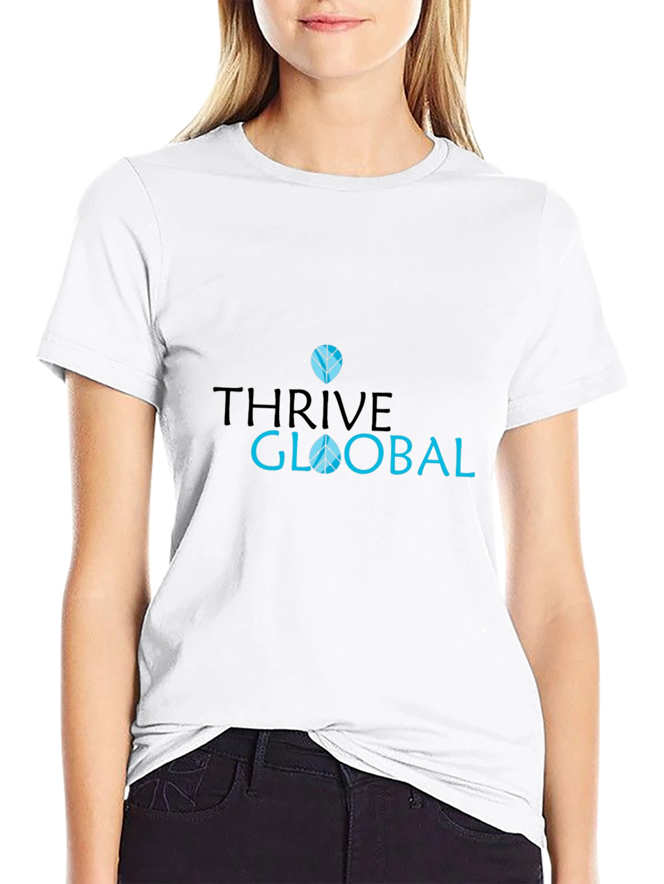 Thrive Global Black T-Shirt: Stylish & Comfy Casual Wear