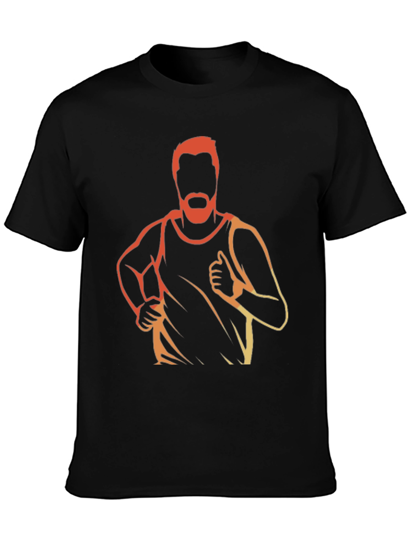 Runner Silhouette Graphic Tee - Black