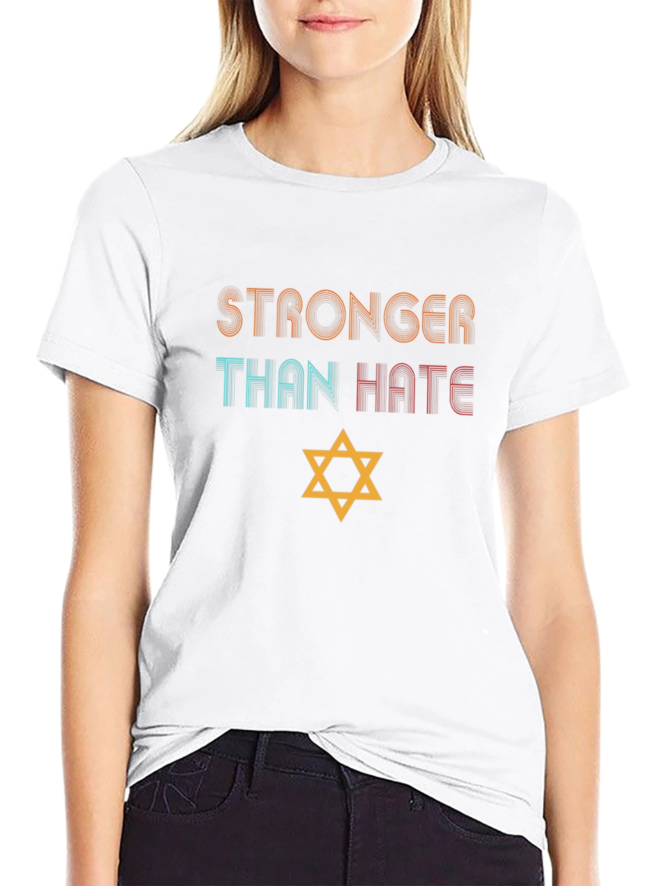 Stronger Than Hate T-Shirt - Unisex Black Tee