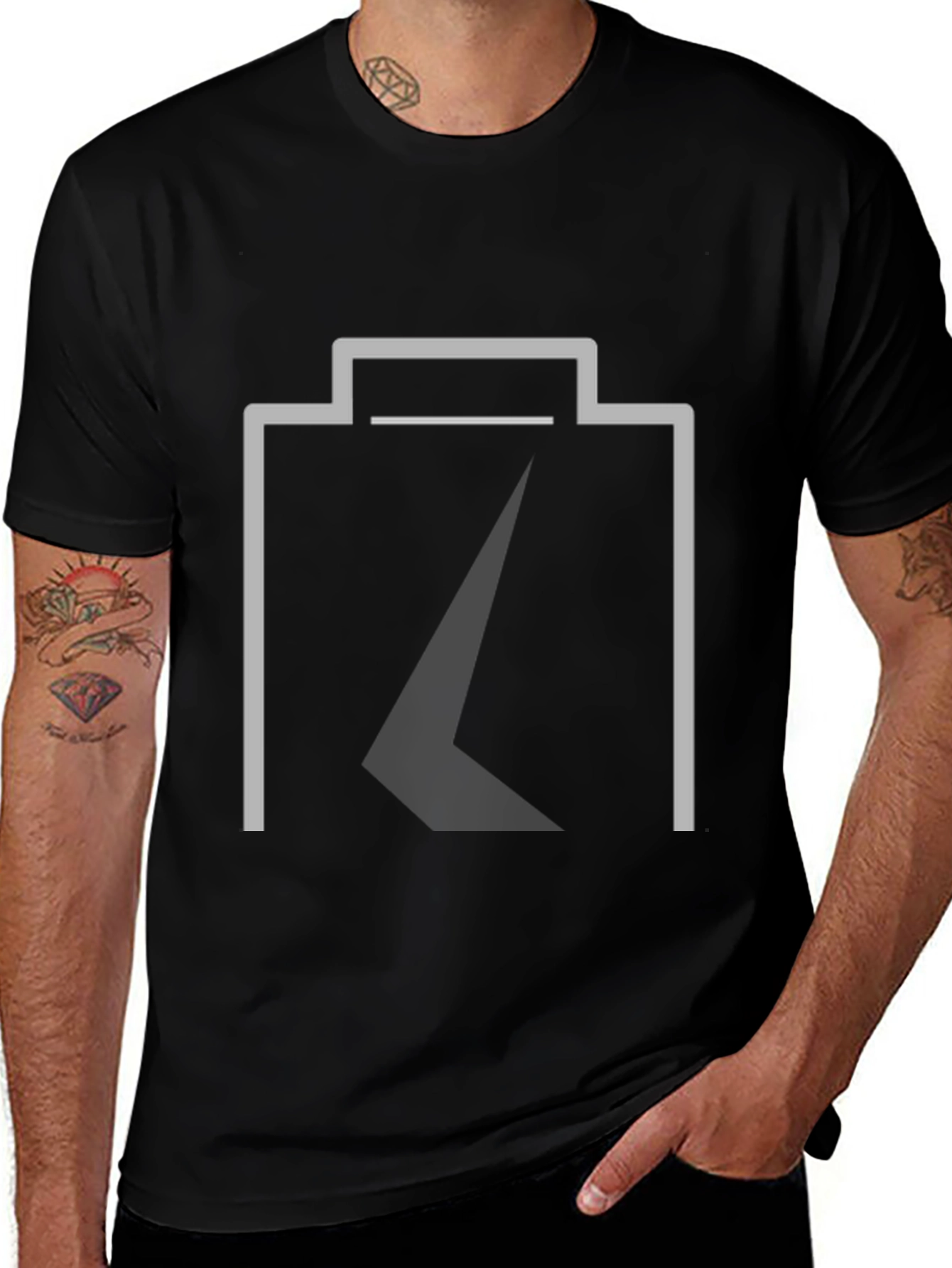 Minimalist Camera Outline Tee - Modern Style