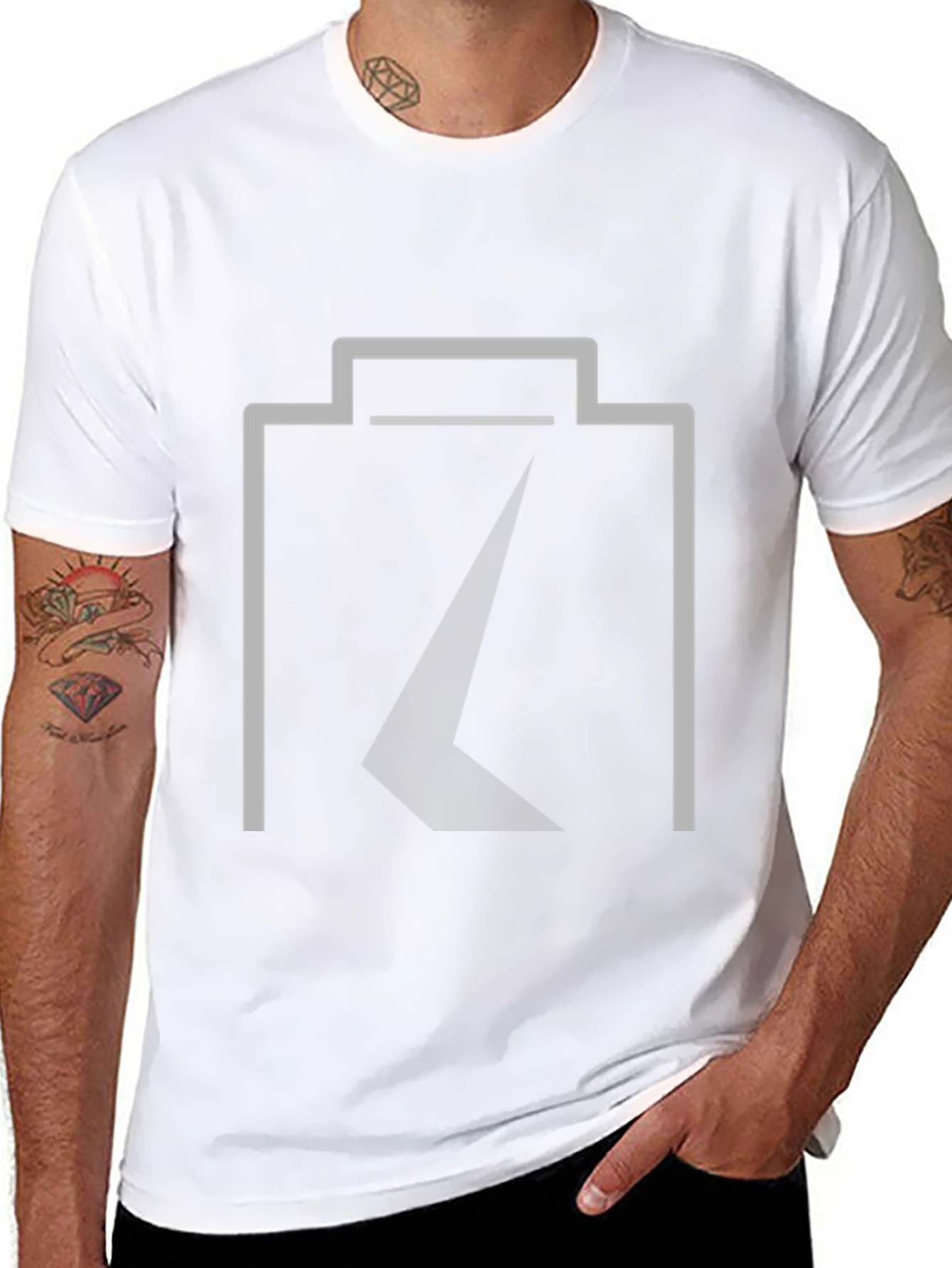 Minimalist Camera Outline Tee - Modern Style