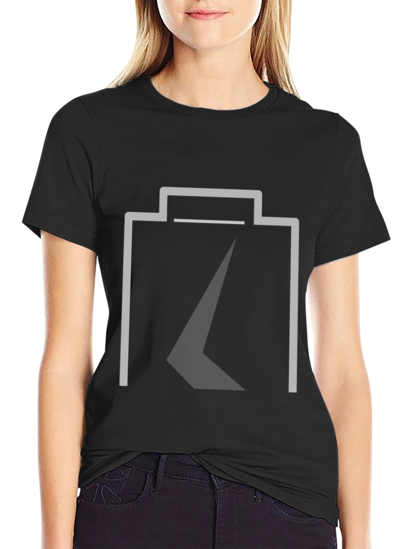 Minimalist Camera Outline Tee - Modern Style