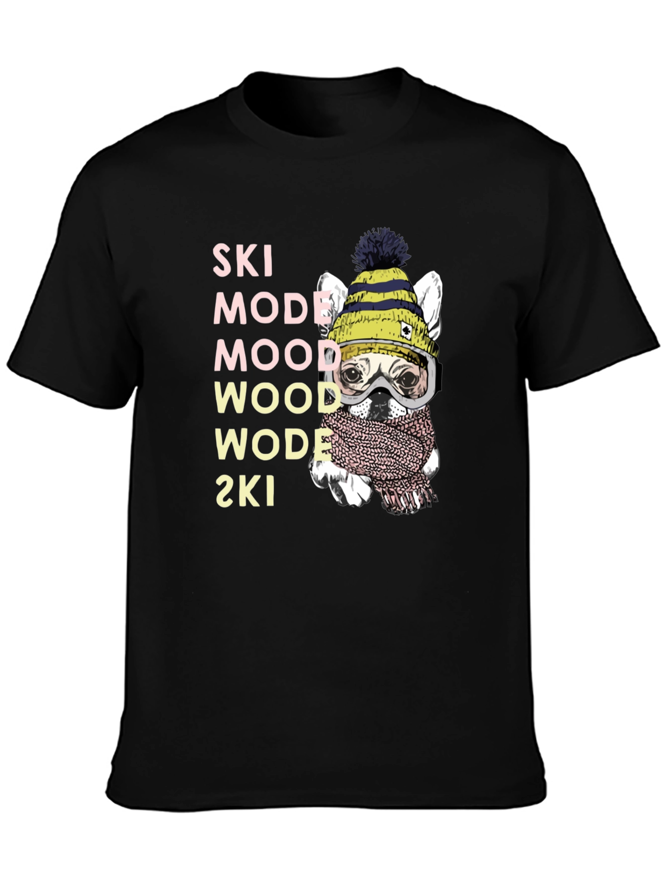 Ski Mode Dog T-Shirt