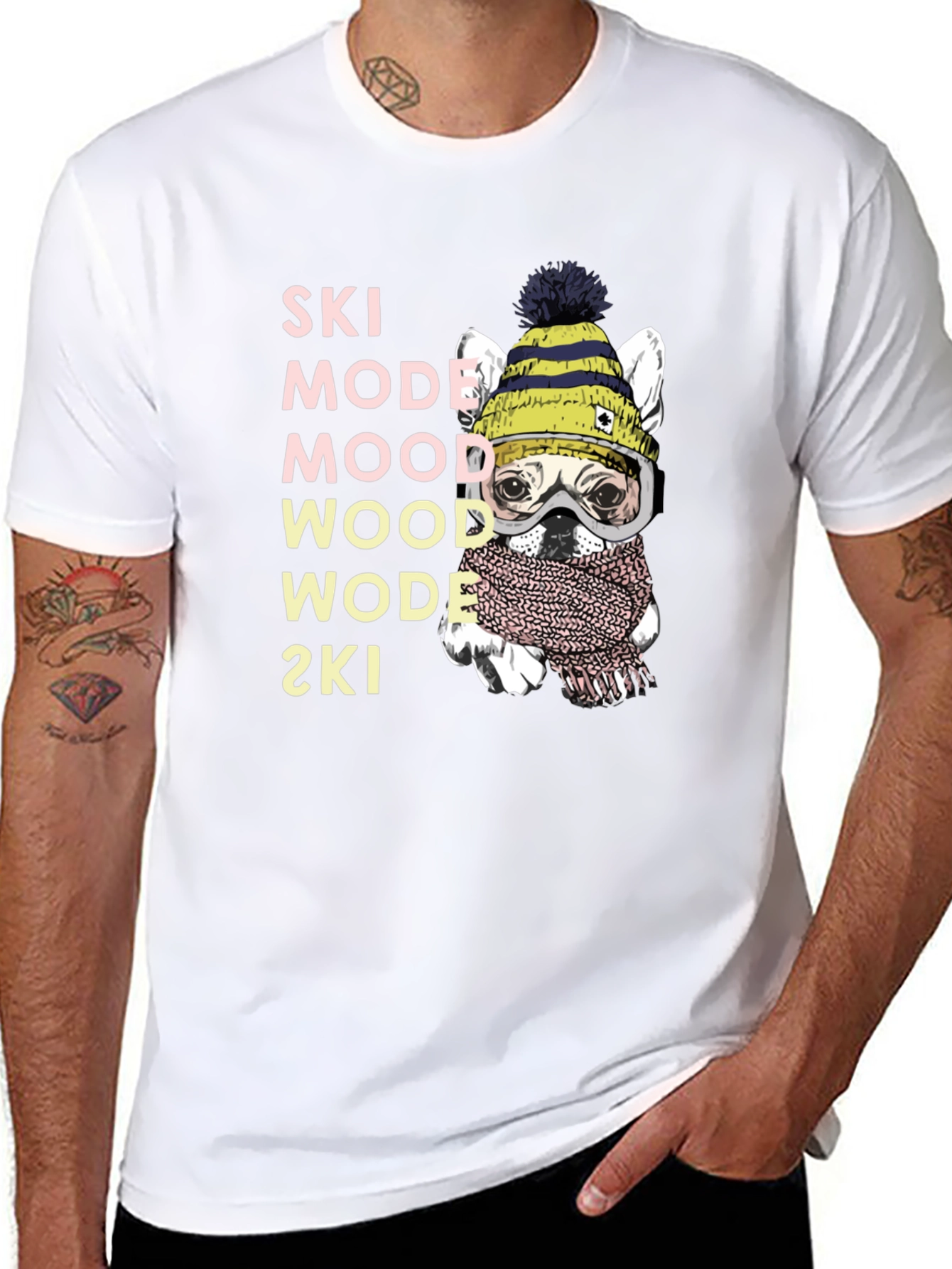 Ski Mode Dog T-Shirt