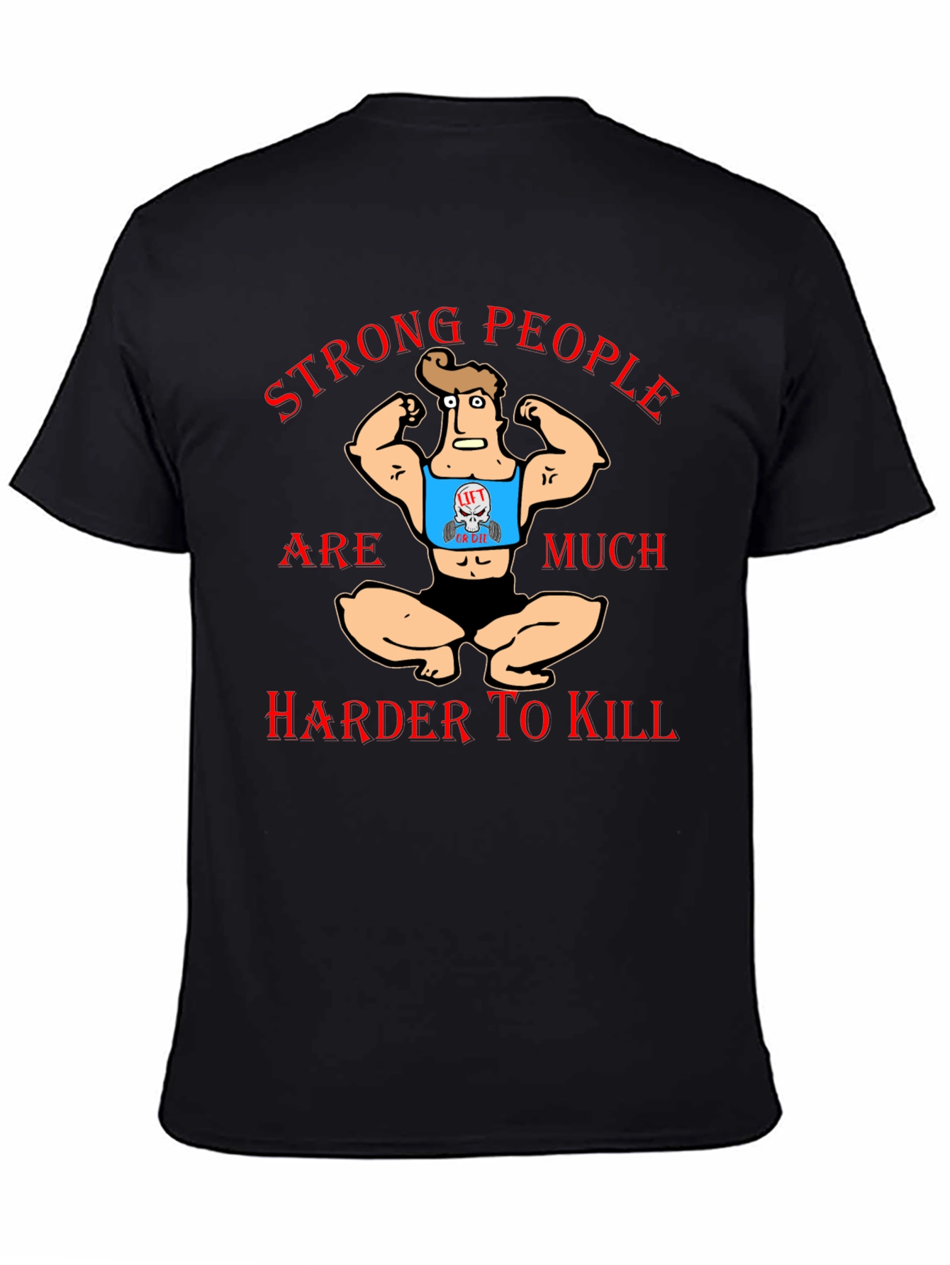 Strong People T-Shirt Funny Gym Workout Tee
