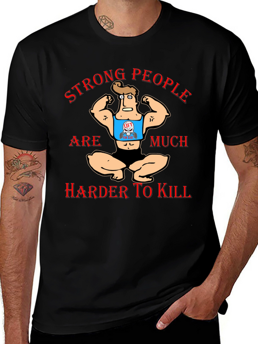 Strong People T-Shirt Funny Gym Workout Tee