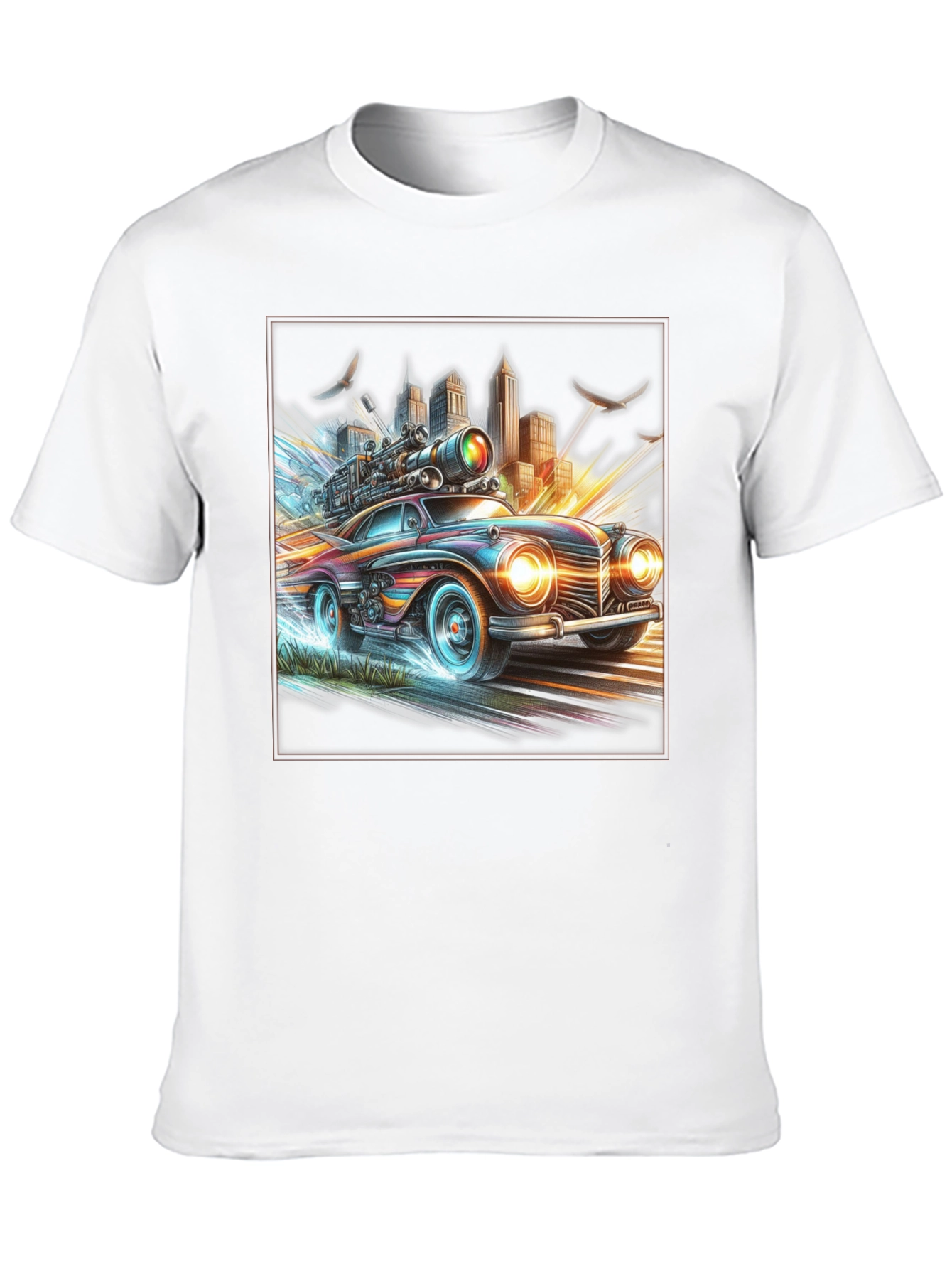 Retro Futuristic Car T-Shirt
