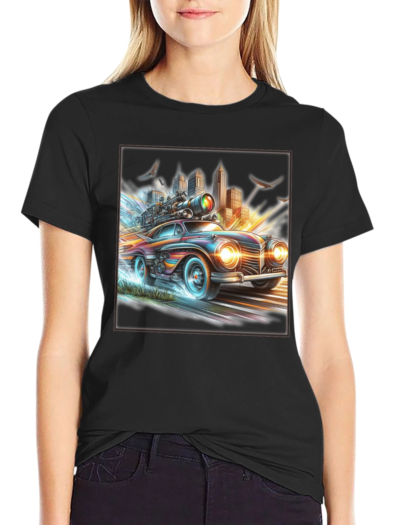 Retro Futuristic Car T-Shirt