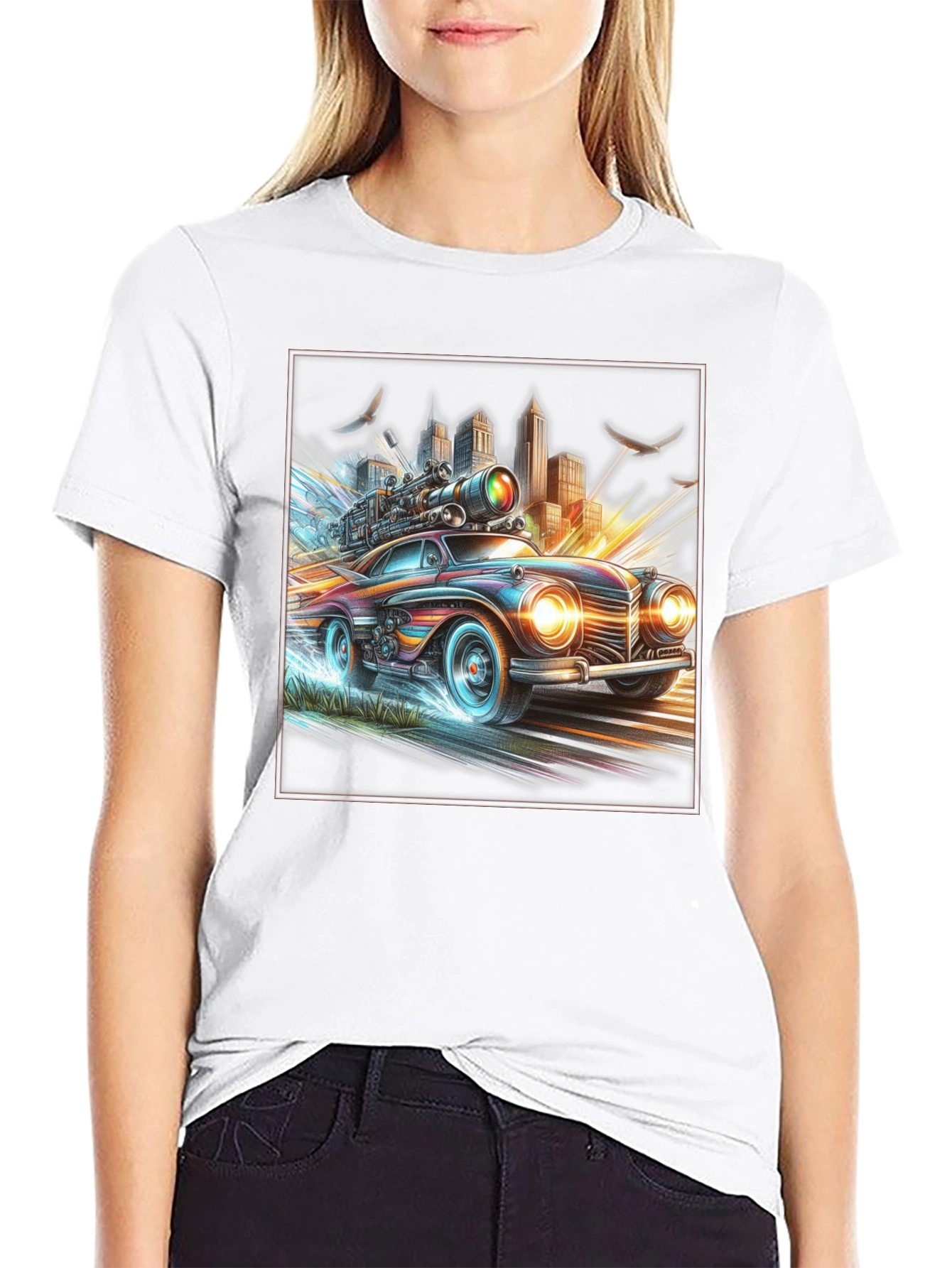 Retro Futuristic Car T-Shirt