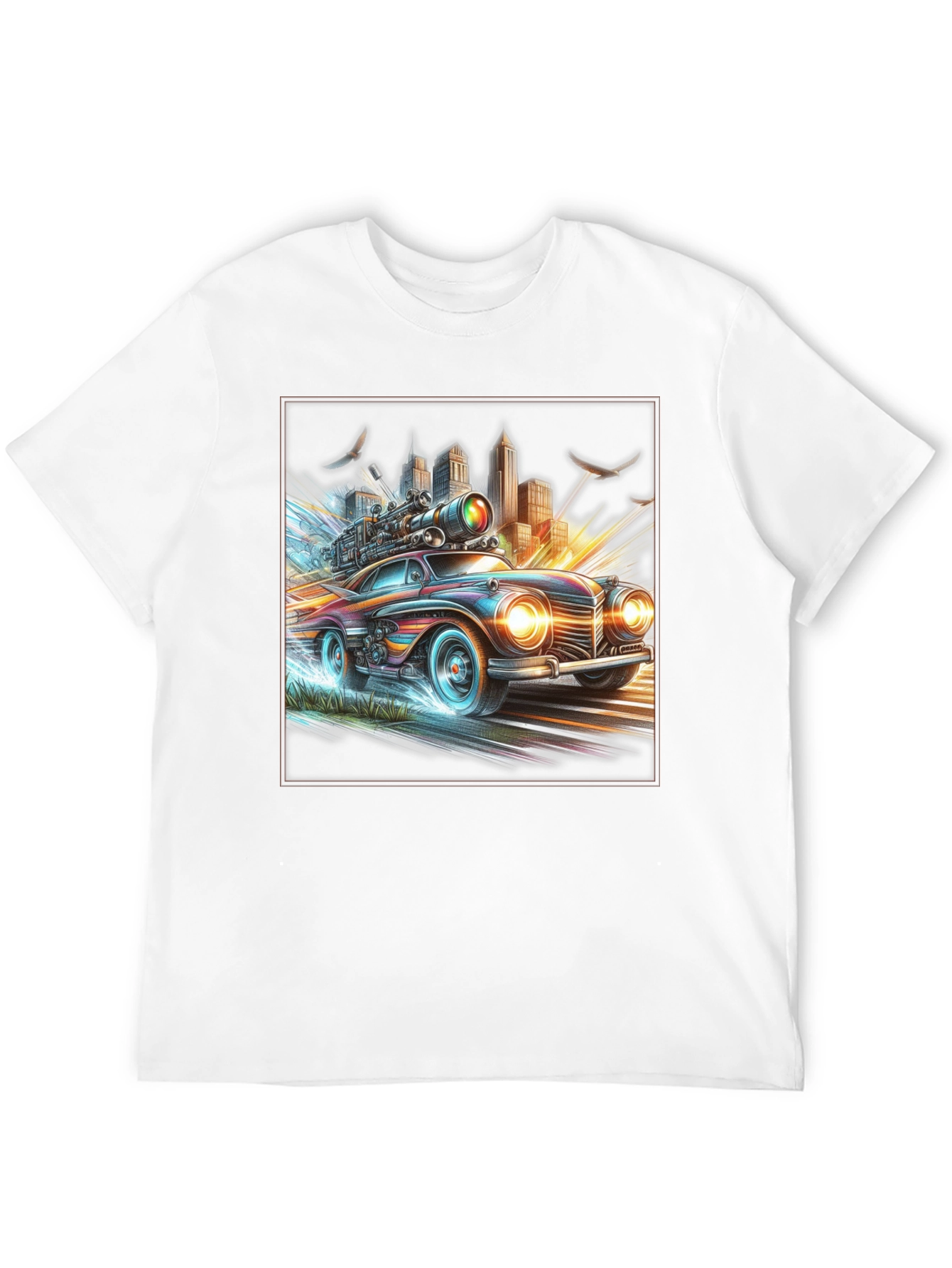 Retro Futuristic Car T-Shirt