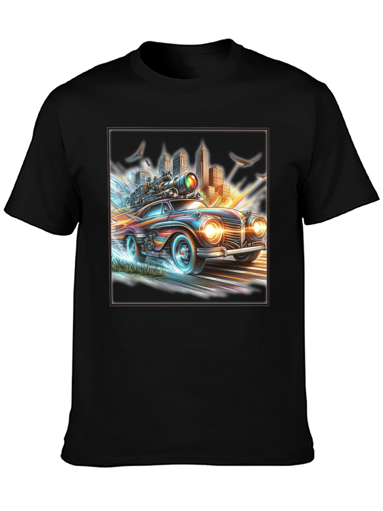 Retro Futuristic Car T-Shirt