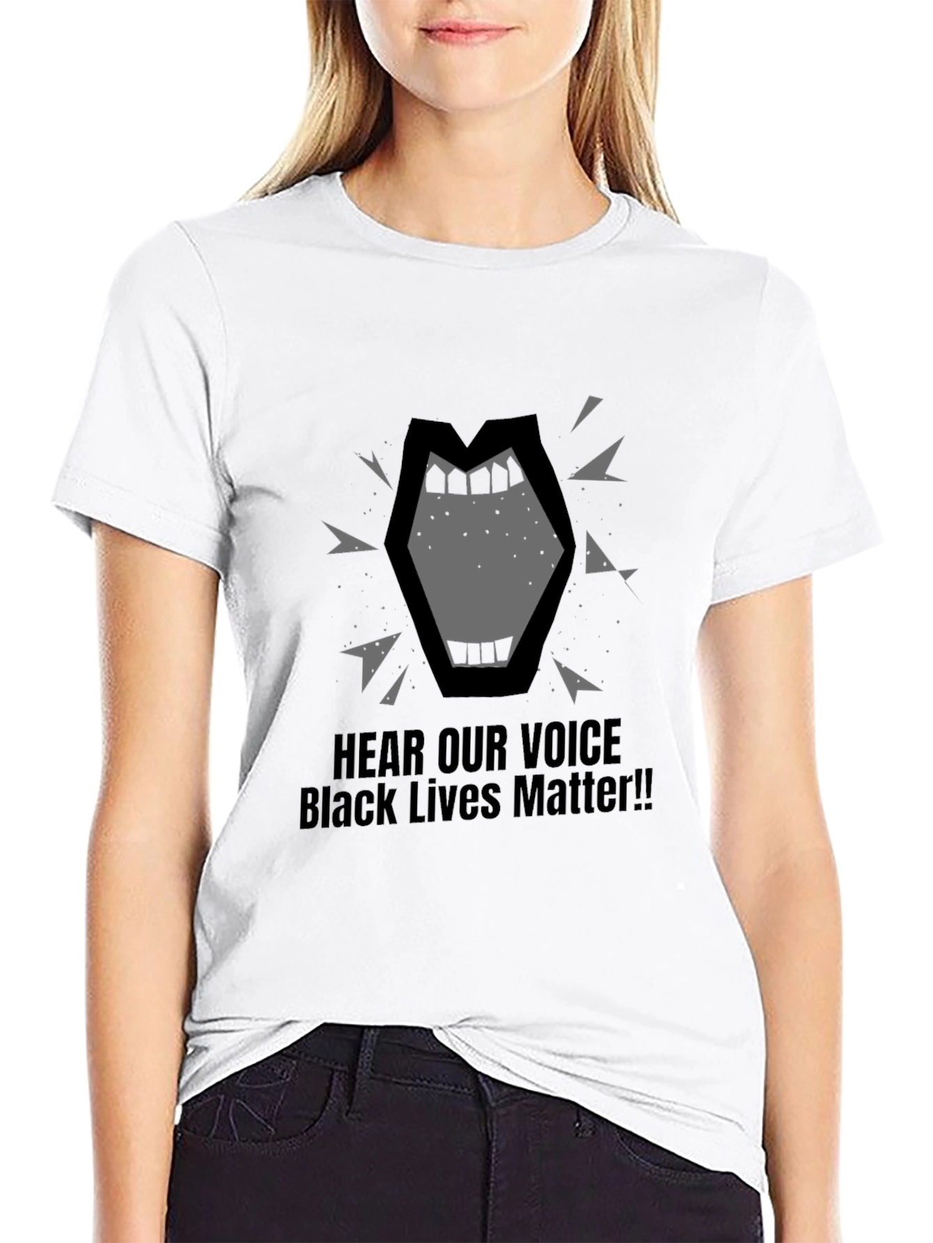 Black Lives Matter Graphic Tee - Hear Our Voice