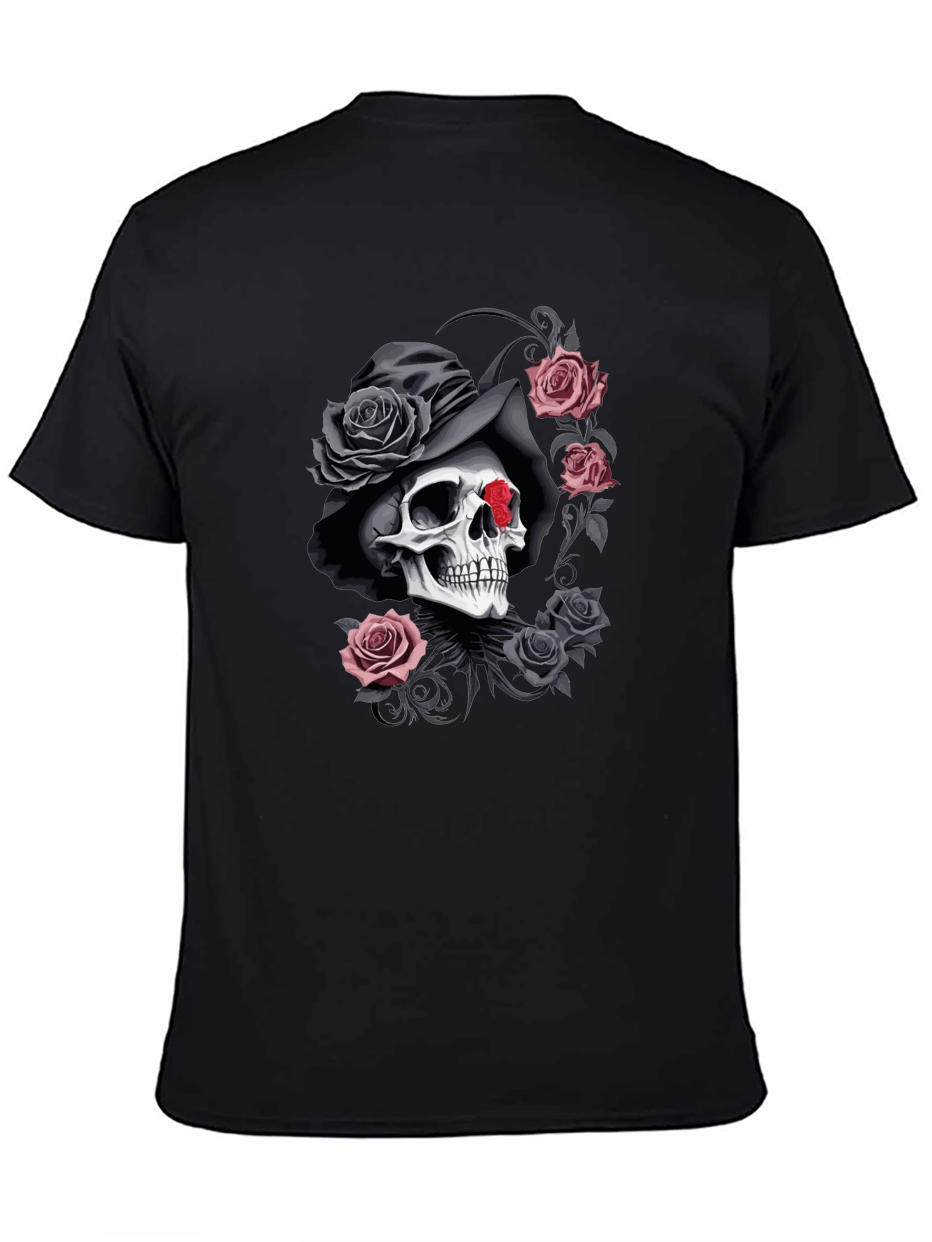 Skull & Roses Graphic T-Shirt