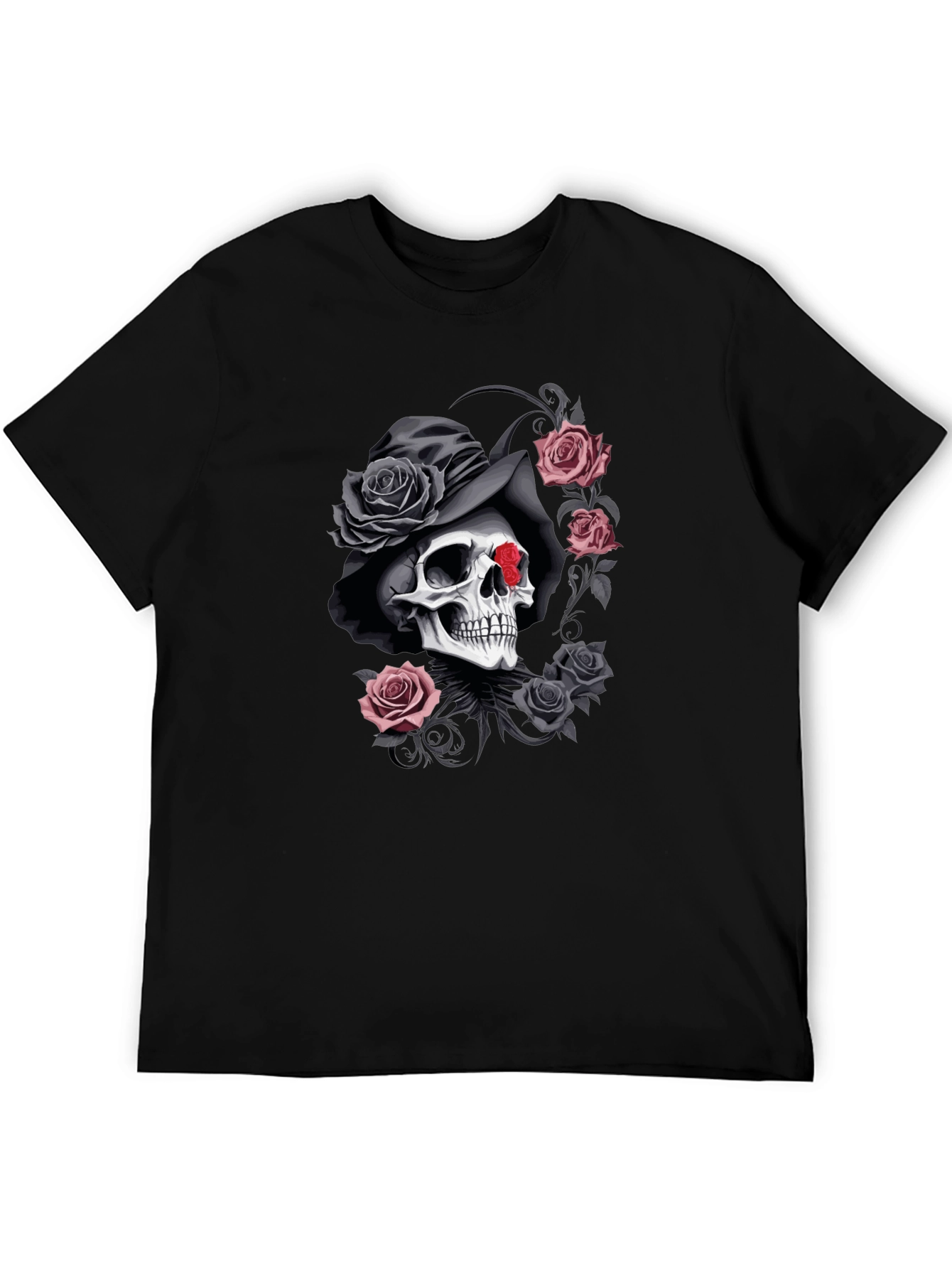 Skull & Roses Graphic T-Shirt