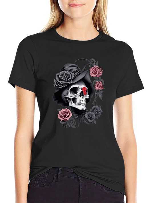 Skull & Roses Graphic T-Shirt