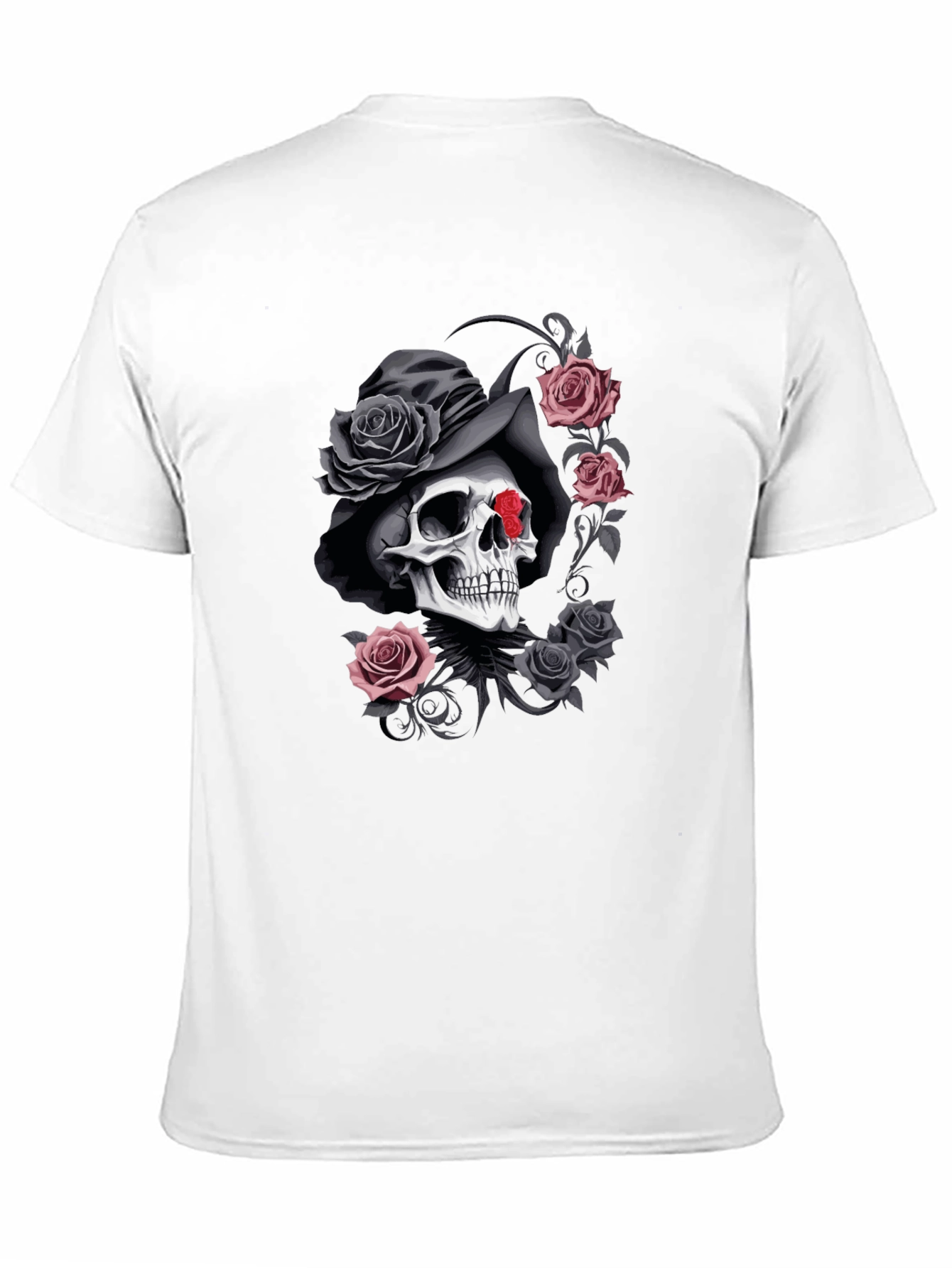 Skull & Roses Graphic T-Shirt