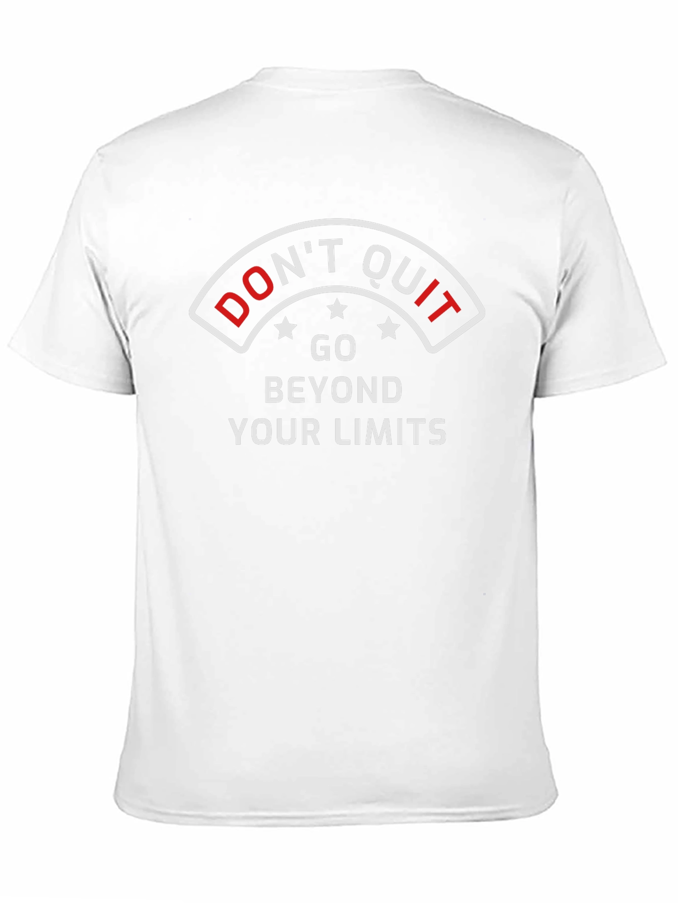Motivational Black T-Shirt - Dont Quit