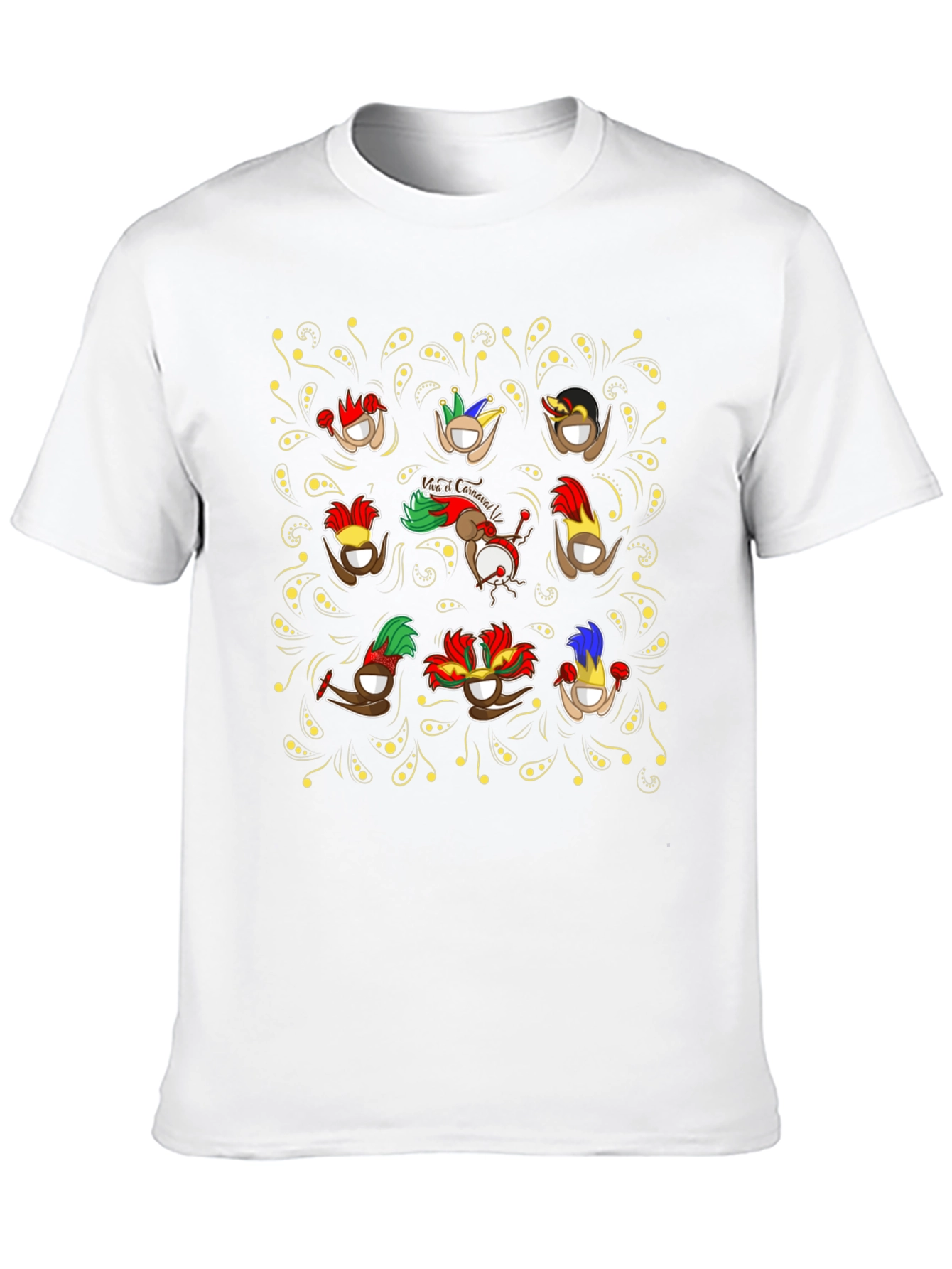 Carnival Coconut Head Black T-Shirt