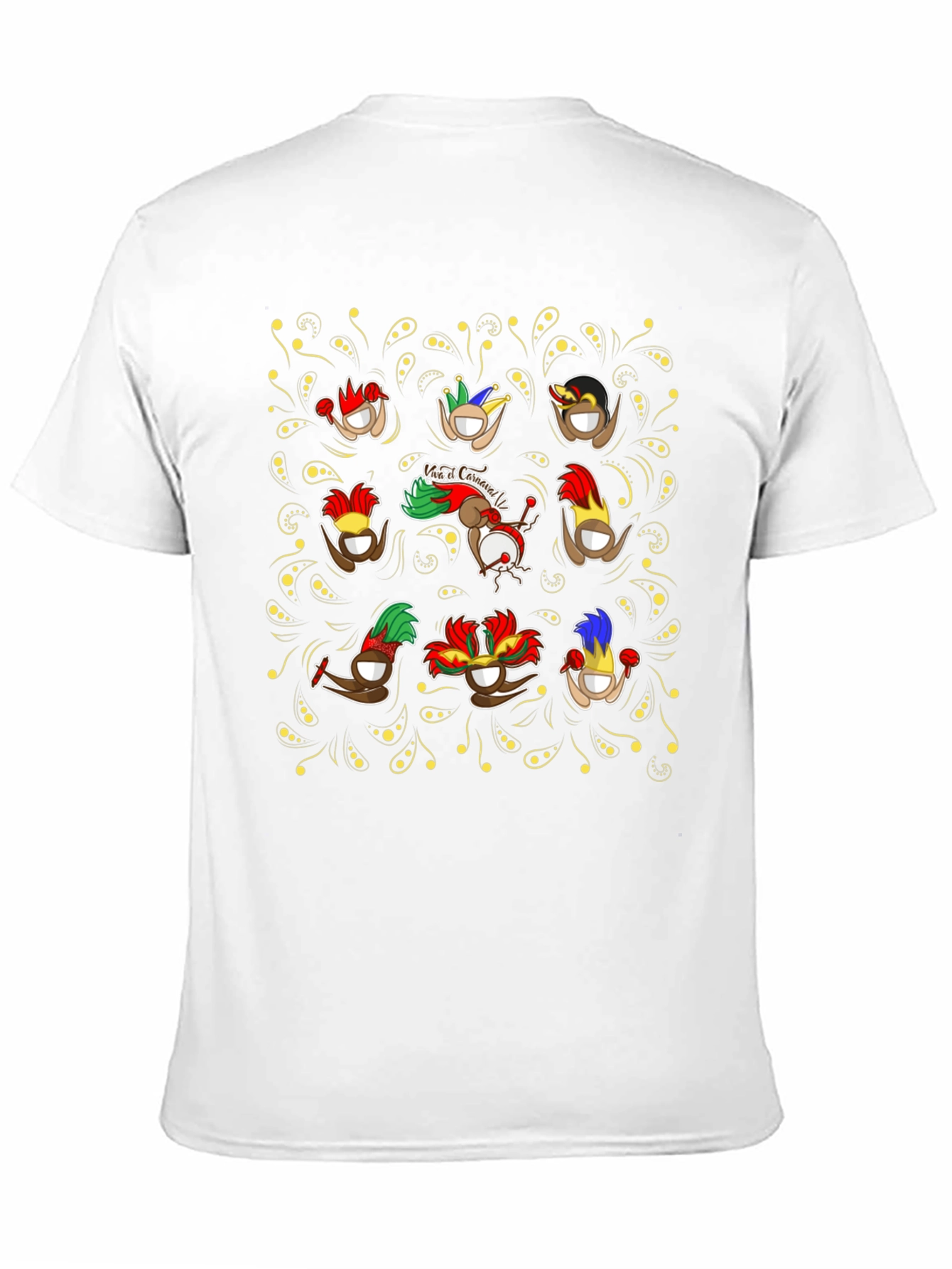 Carnival Coconut Head Black T-Shirt