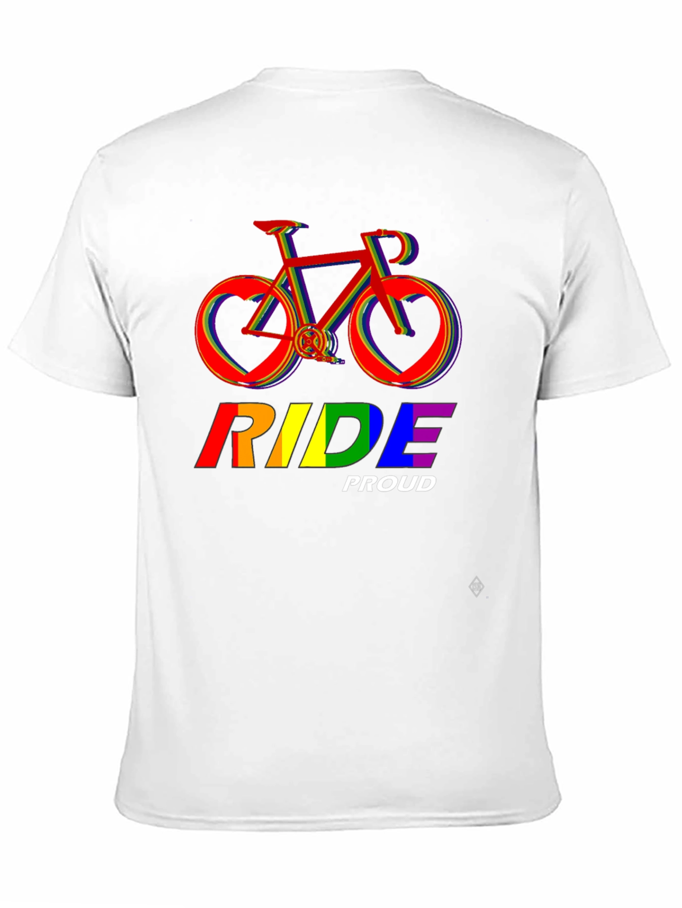 Ride Proud Rainbow Bicycle T-Shirt
