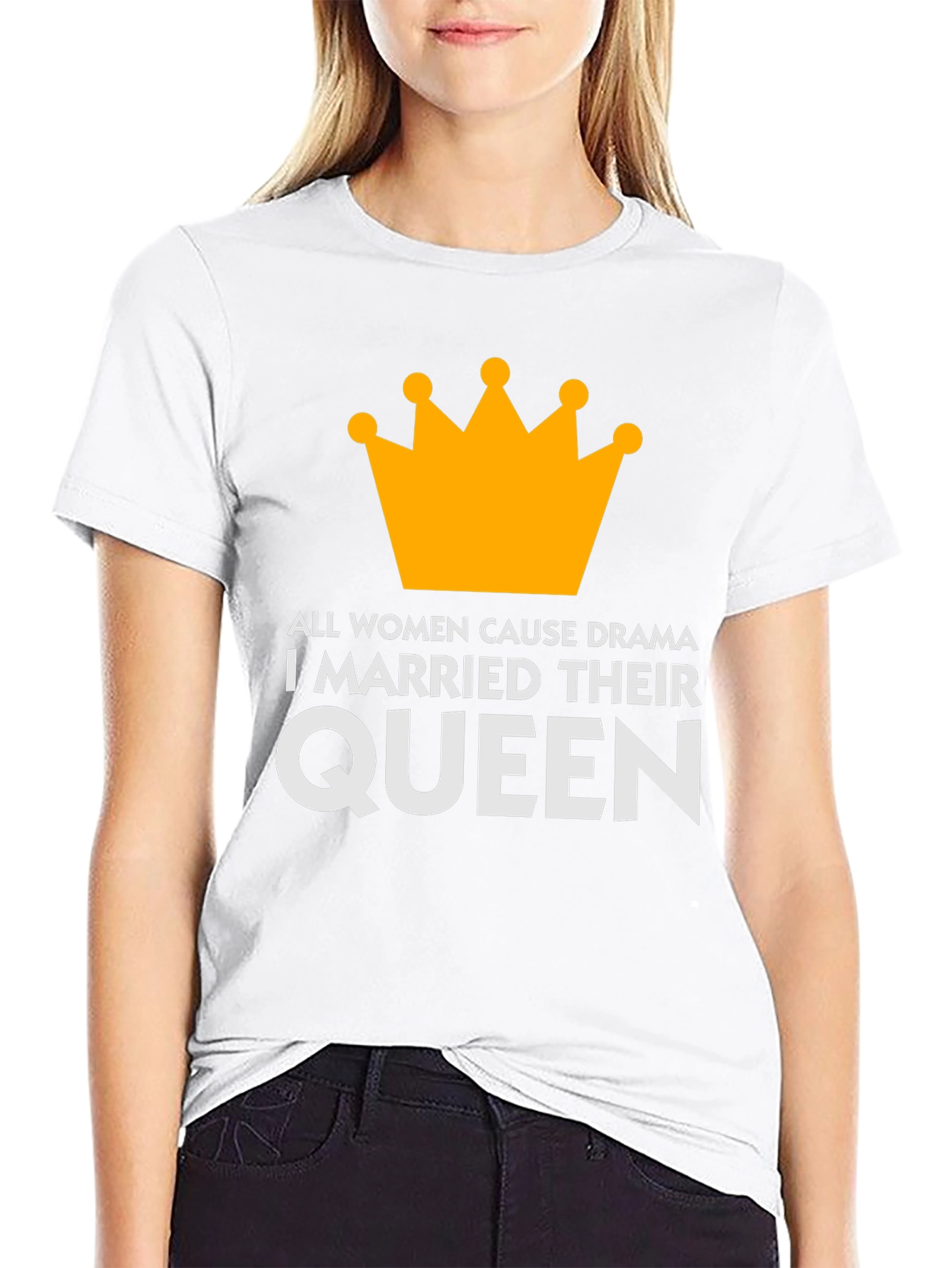 Queen T-Shirt: Humorous Marital Statement Tee