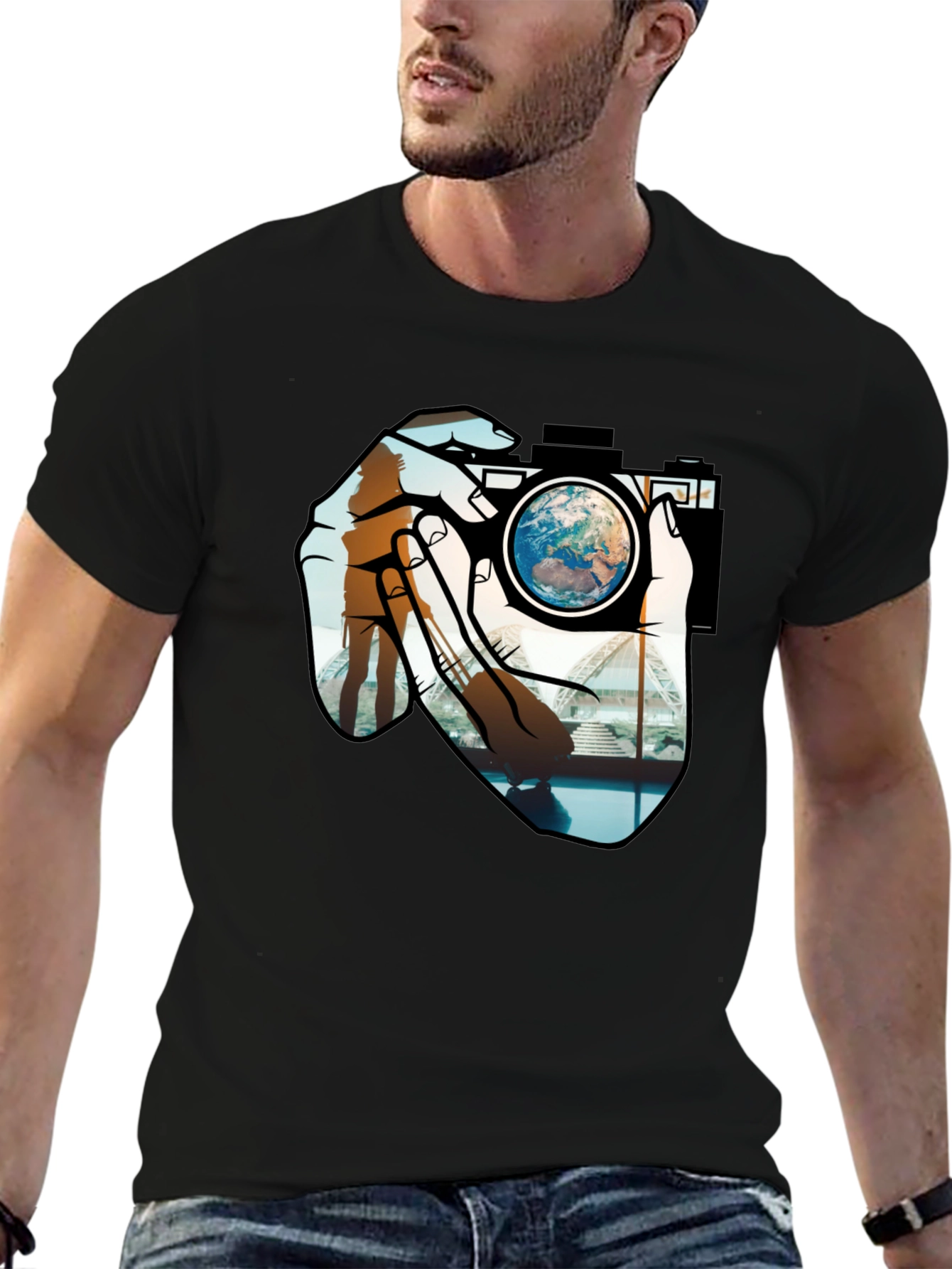 World View Camera T-Shirt