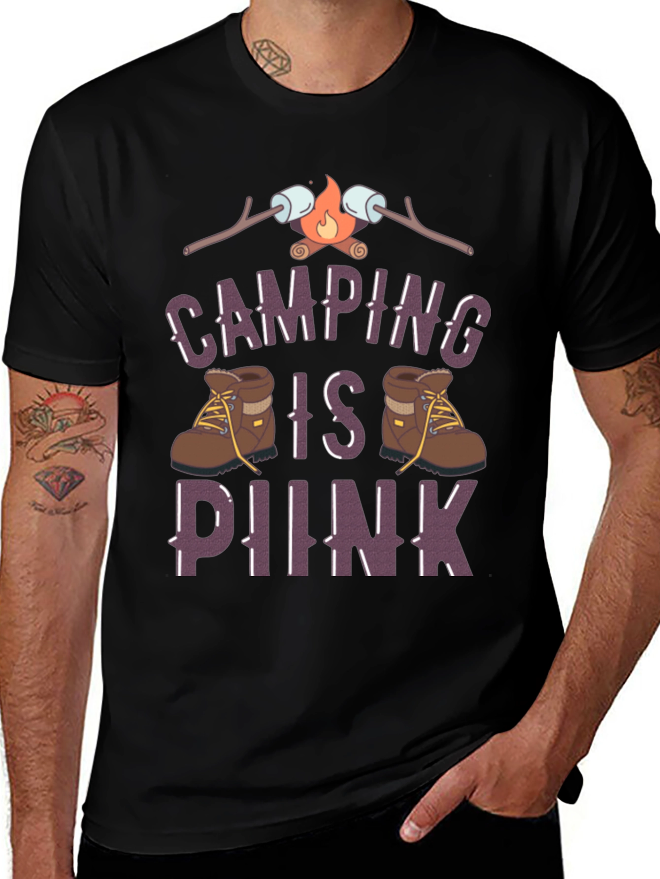 Camping Is Hiking T-Shirt
