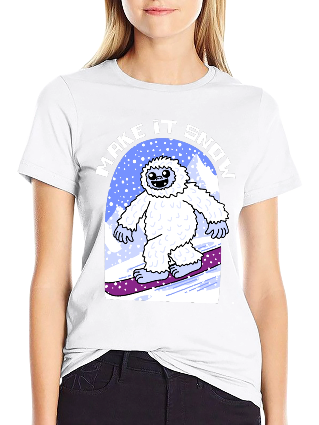 Make It Snow Yeti T-Shirt