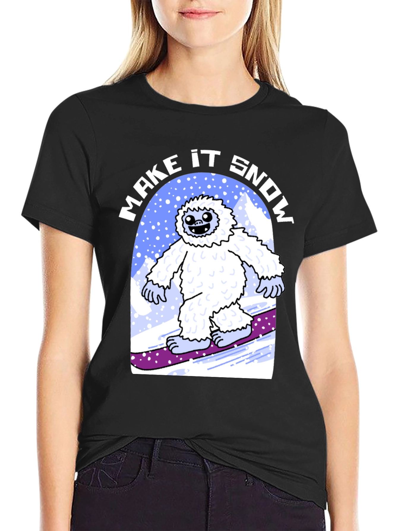 Make It Snow Yeti T-Shirt