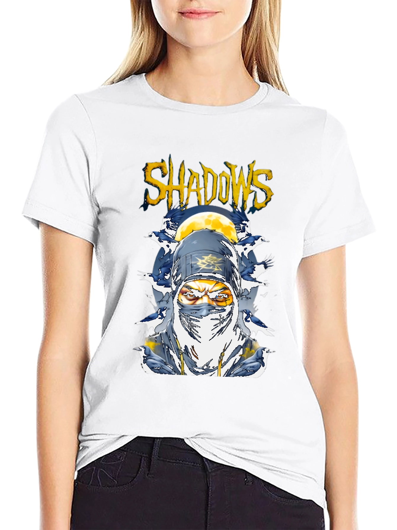 Shadows Ninja Graphic Tee - Mens Black T-Shirt