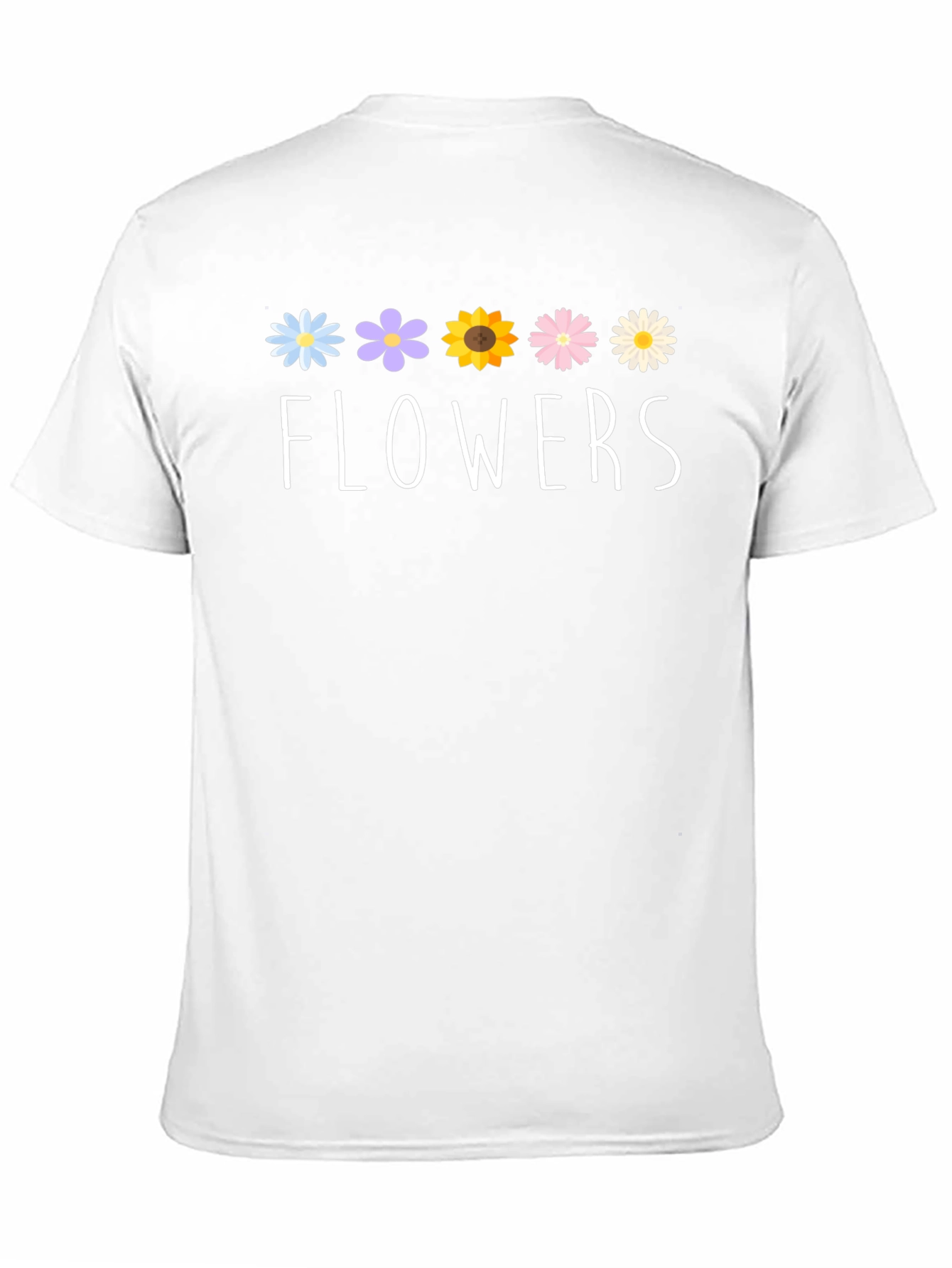 Floral Flowers Graphic Print Black T-Shirt