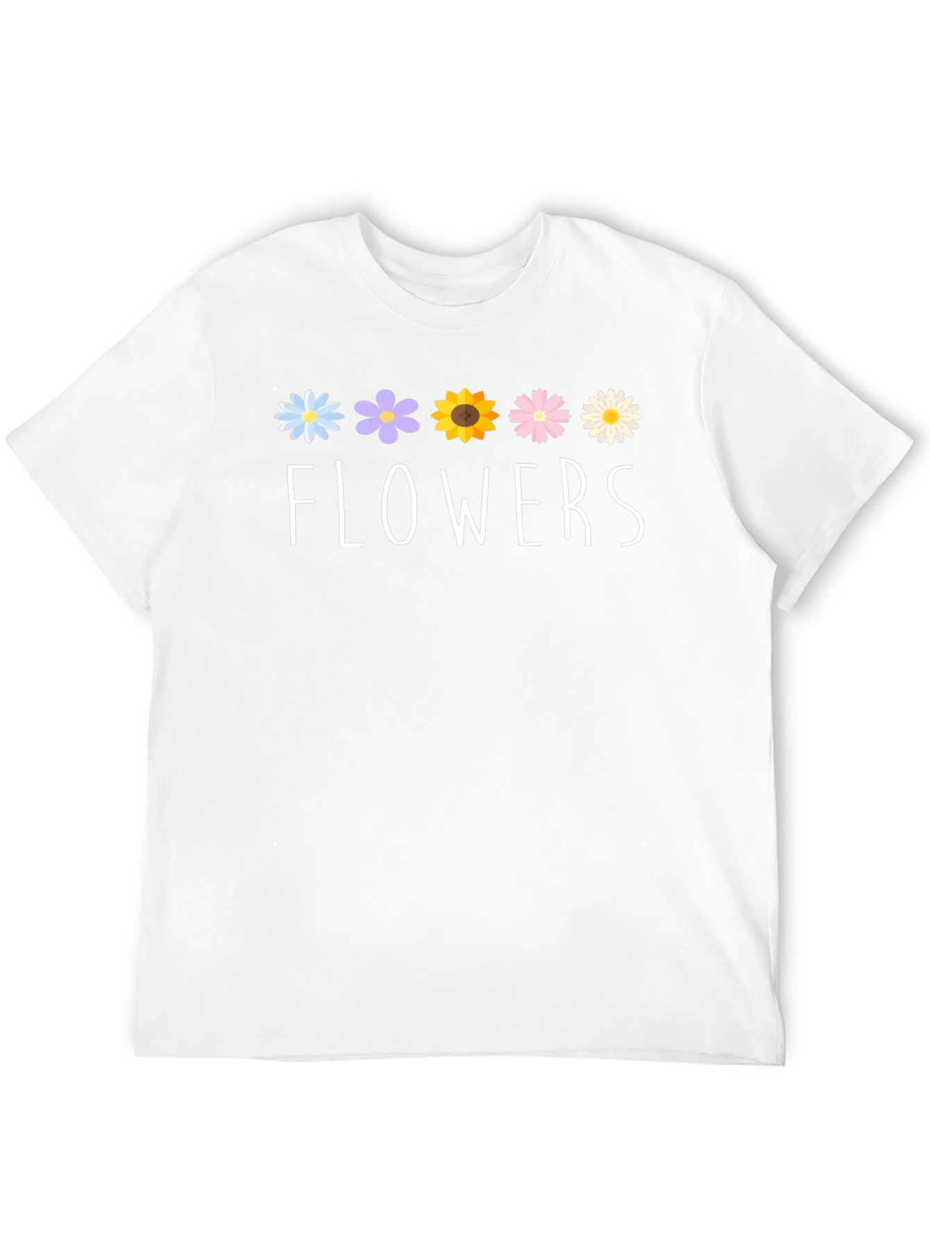 Floral Flowers Graphic Print Black T-Shirt